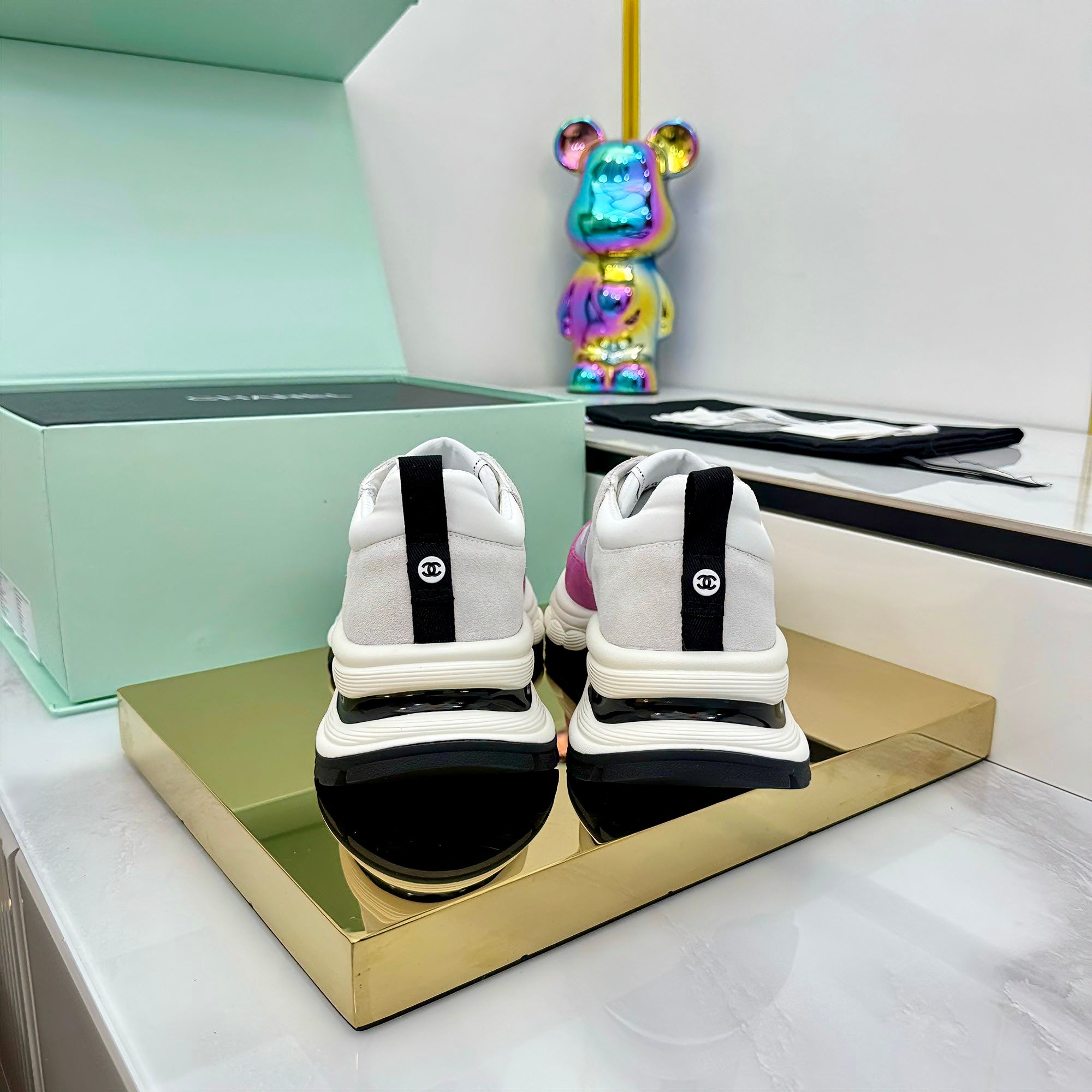 CC 25 Sneaker White Pink Cowhide 331172