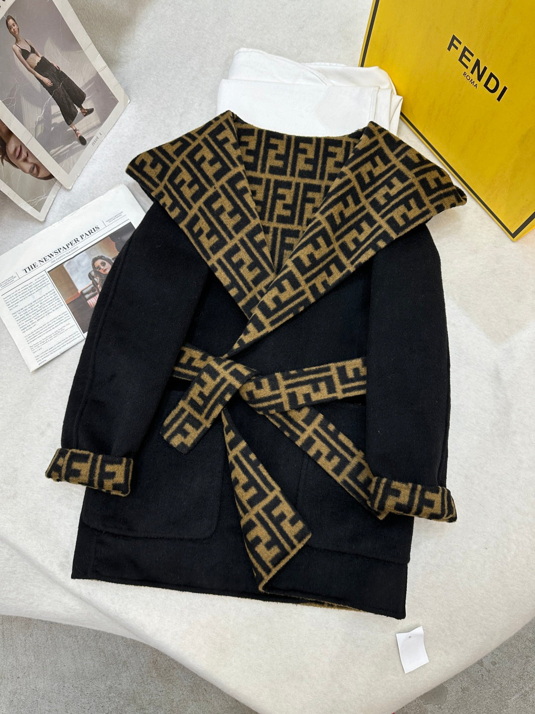 Fendi 25 Jacket Black Wool 0013