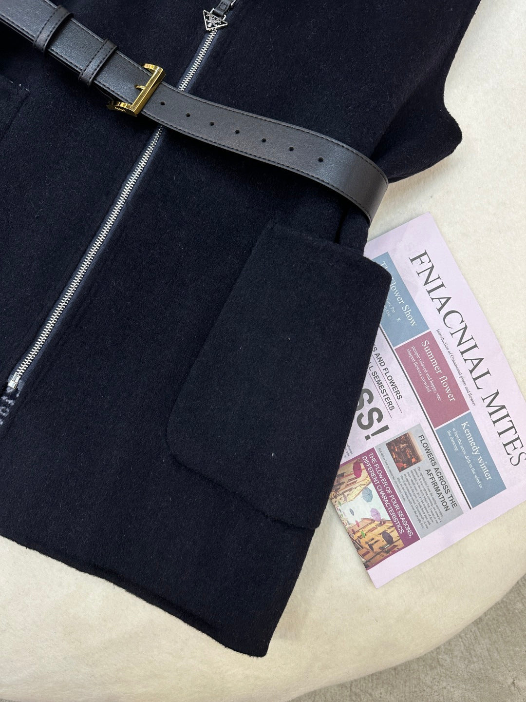 Prada 25 Hooded Vest Black Wool 637339