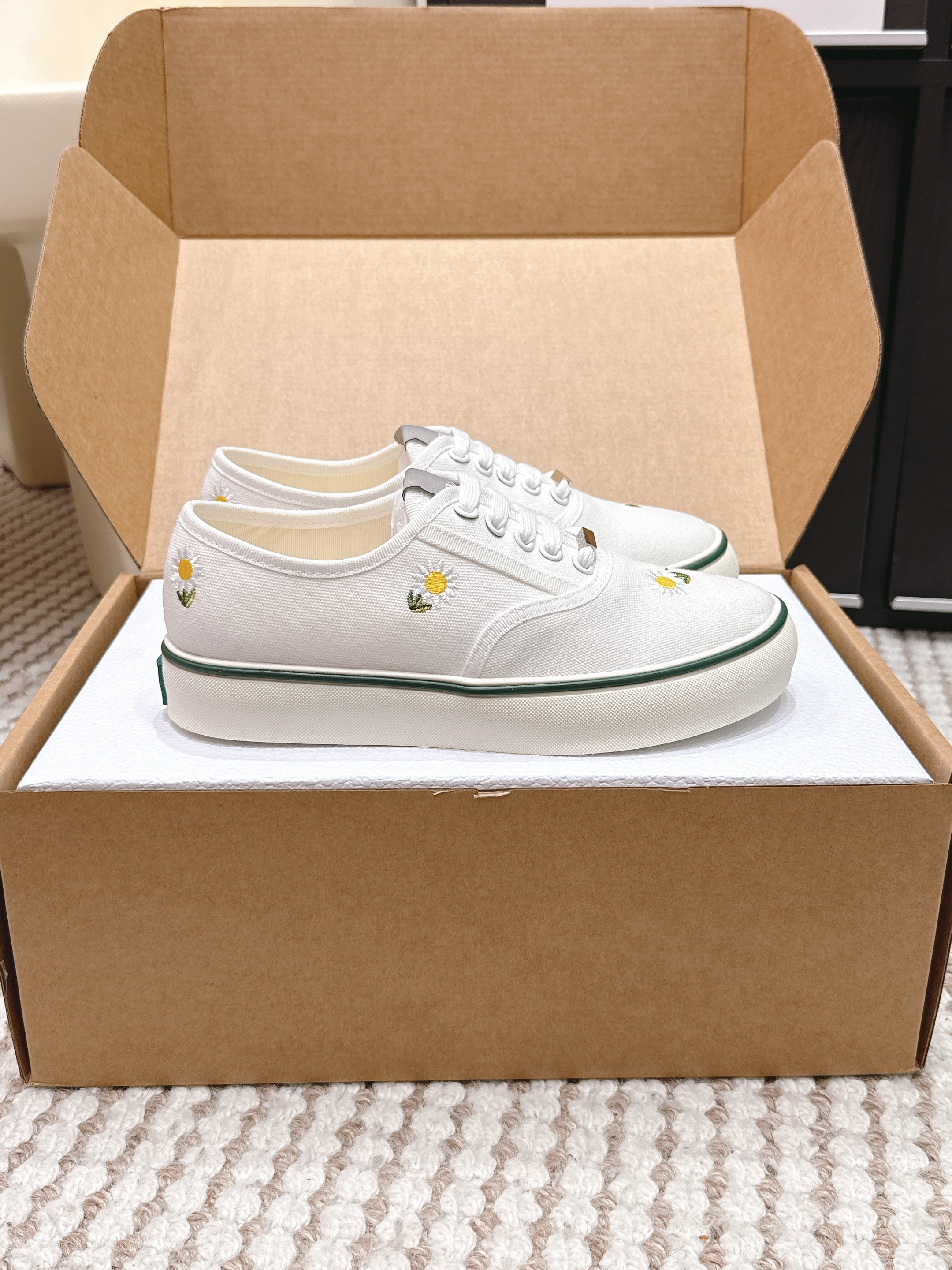 CD 26 Platform Sneaker White Canvas 632437