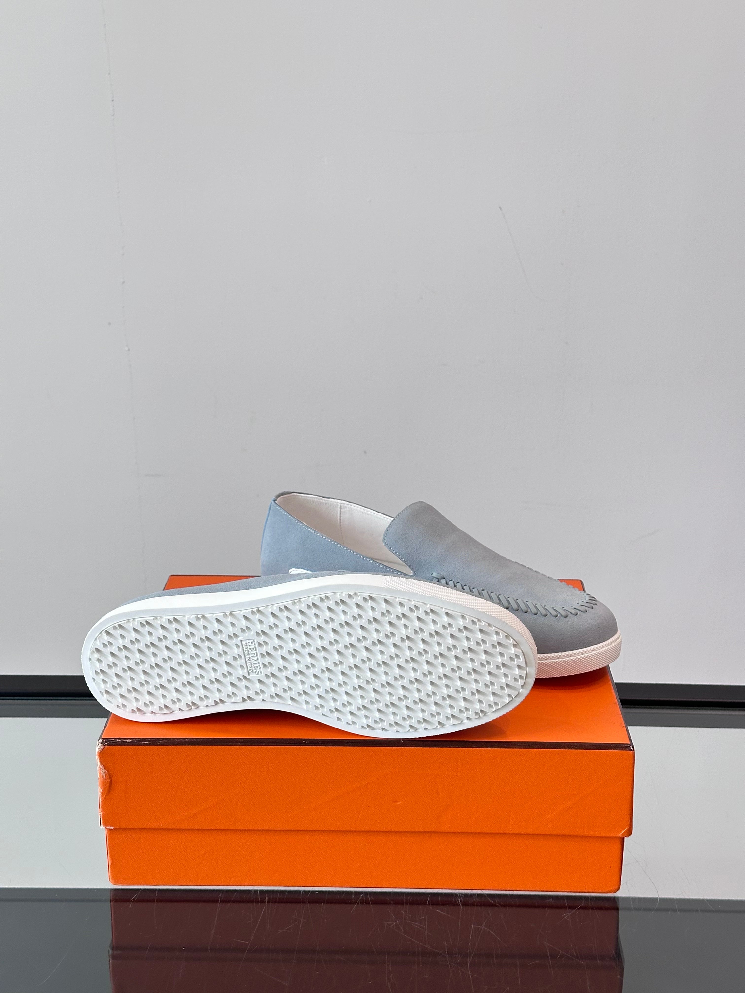 HM Men's Kiddy Slip-on Light Grey Suede 718282