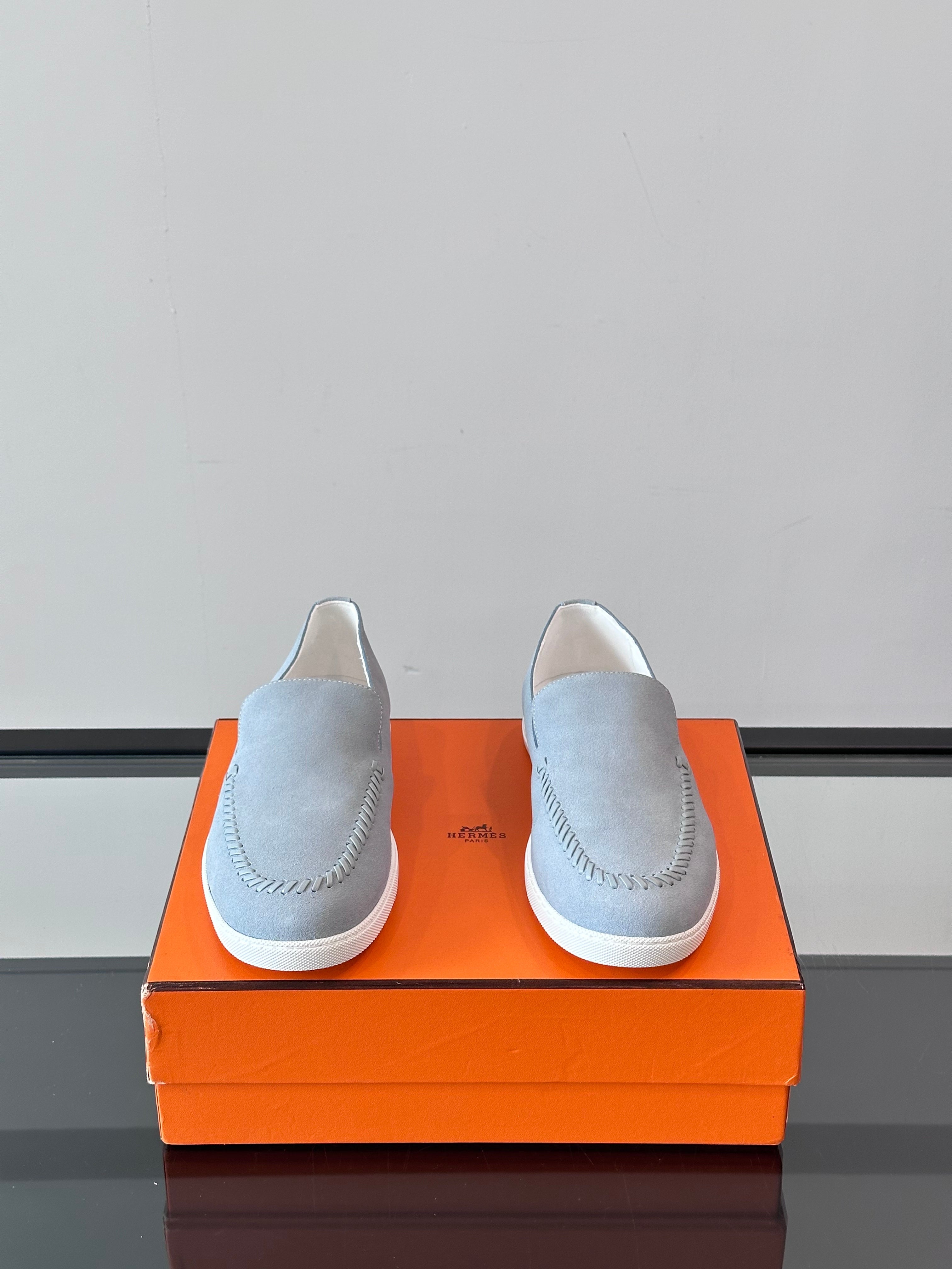 HM Men's Kiddy Slip-on Light Grey Suede 718282