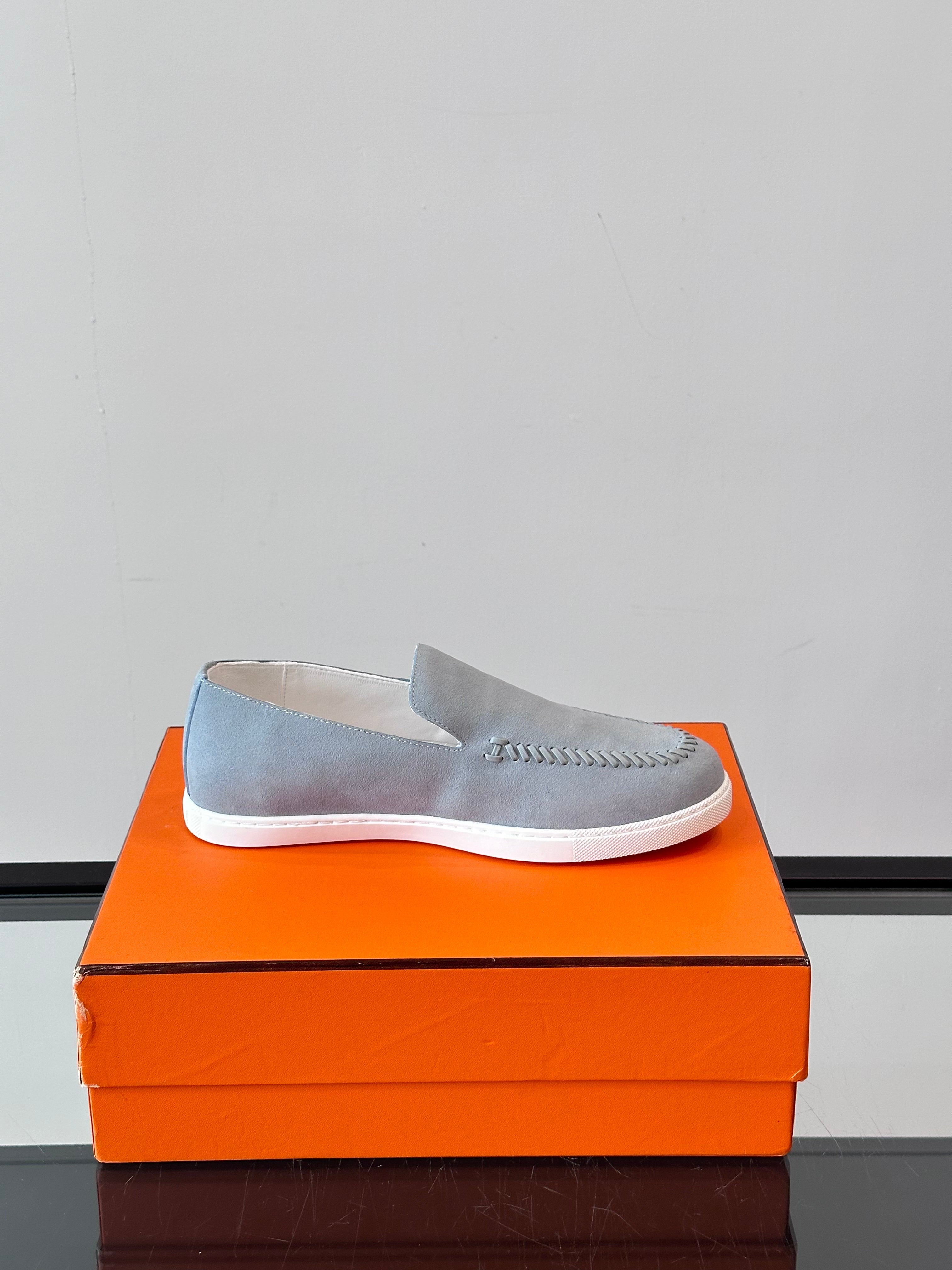 HM Men's Kiddy Slip-on Light Grey Suede 718282