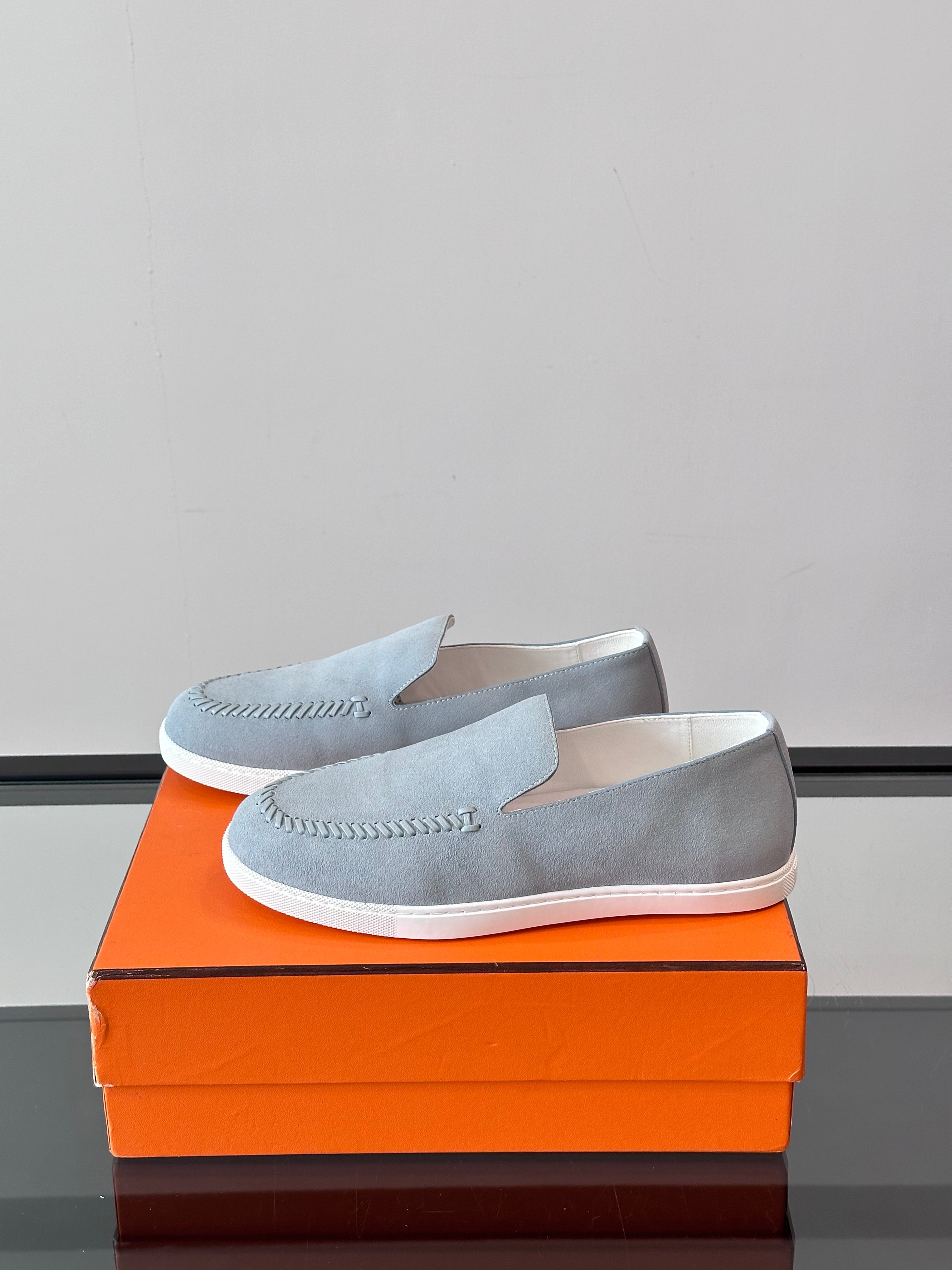 HM Men's Kiddy Slip-on Light Grey Suede 718282