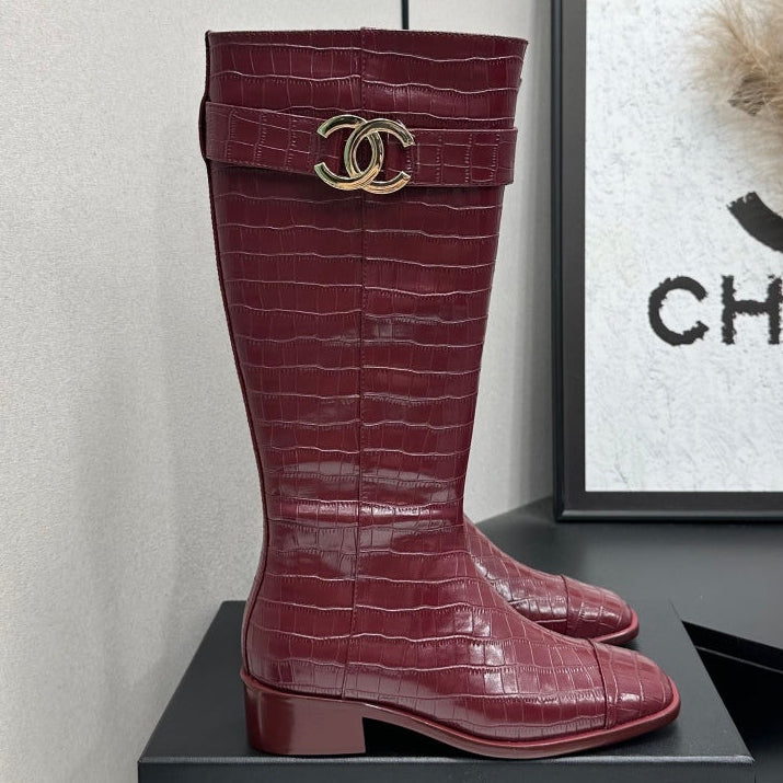Chanel 2026 Metiers D'art Boots 45mm Suede Cowhide 986193