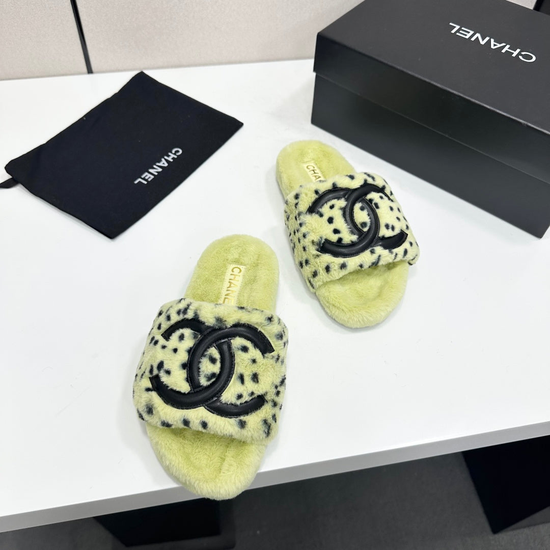 Chanel 2026 Polka Dot Pattern Sandals Wool 985906