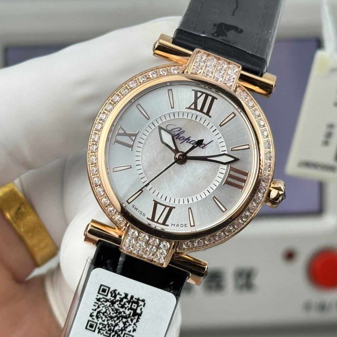 Chopard Imperiale 29mm Pink Gold Case Diamond Bezel