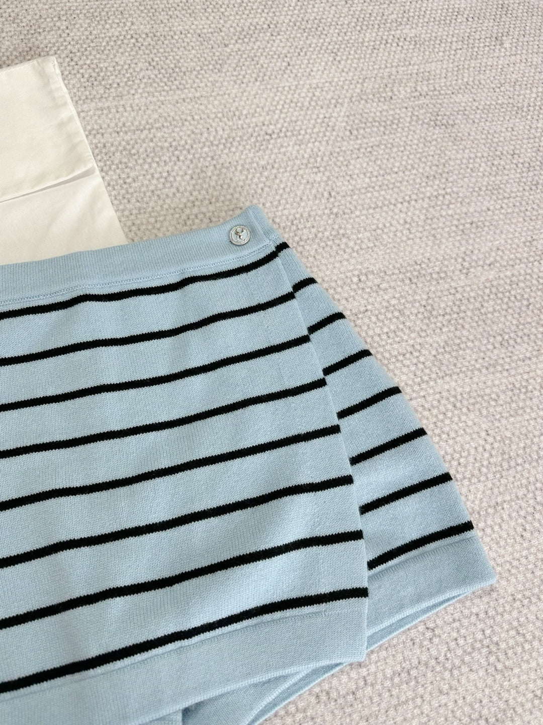 CC 25 Striped Culottes Blue Cashmere
