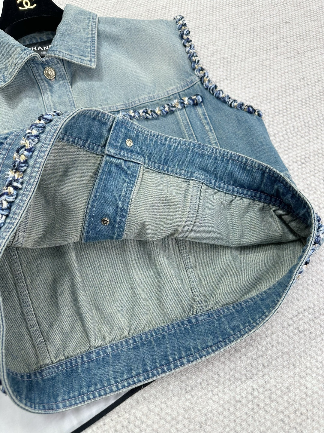 CC 25 Denim Vest Blue Cotton