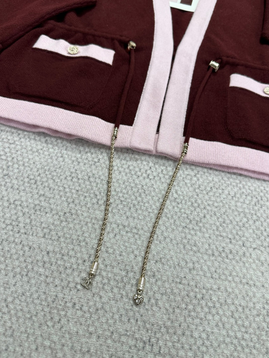 CC 25 Cardigan Red Cashmere