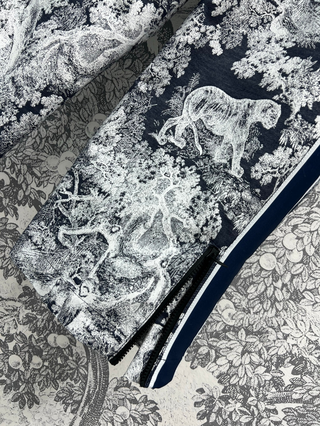 CD 25 Tiger Garden Pants Blue Polyester