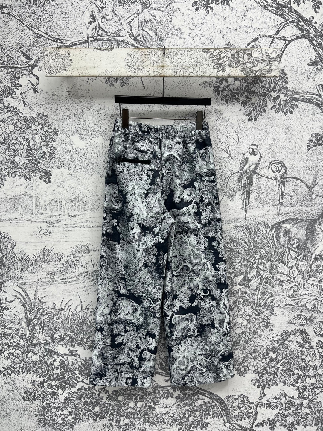 CD 25 Tiger Garden Pants Blue Polyester