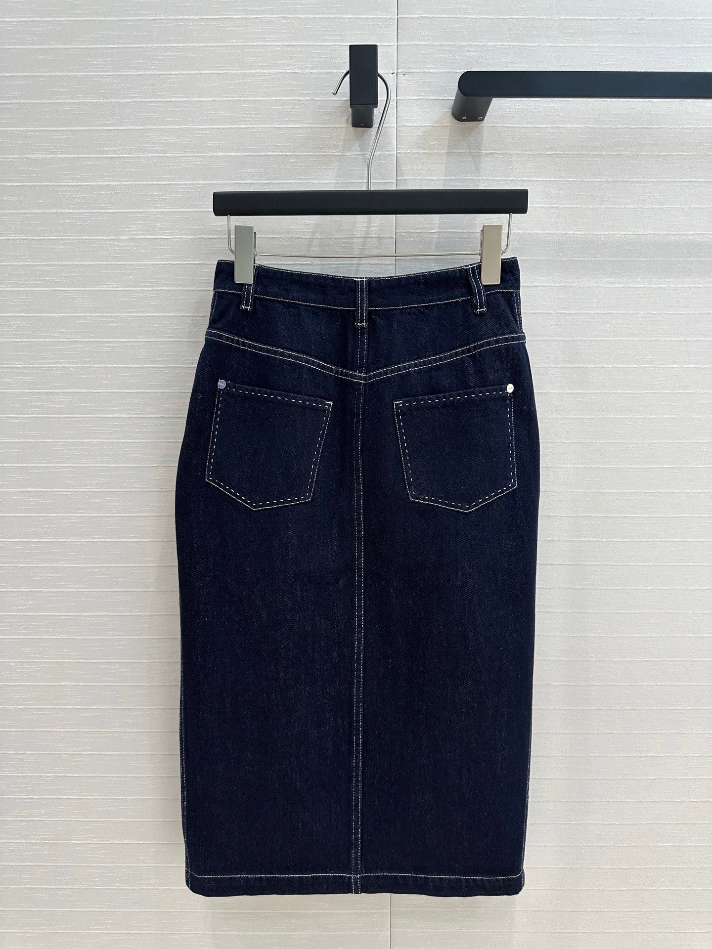 Fendi 25 Denim Skirt Dark Blue Cotton