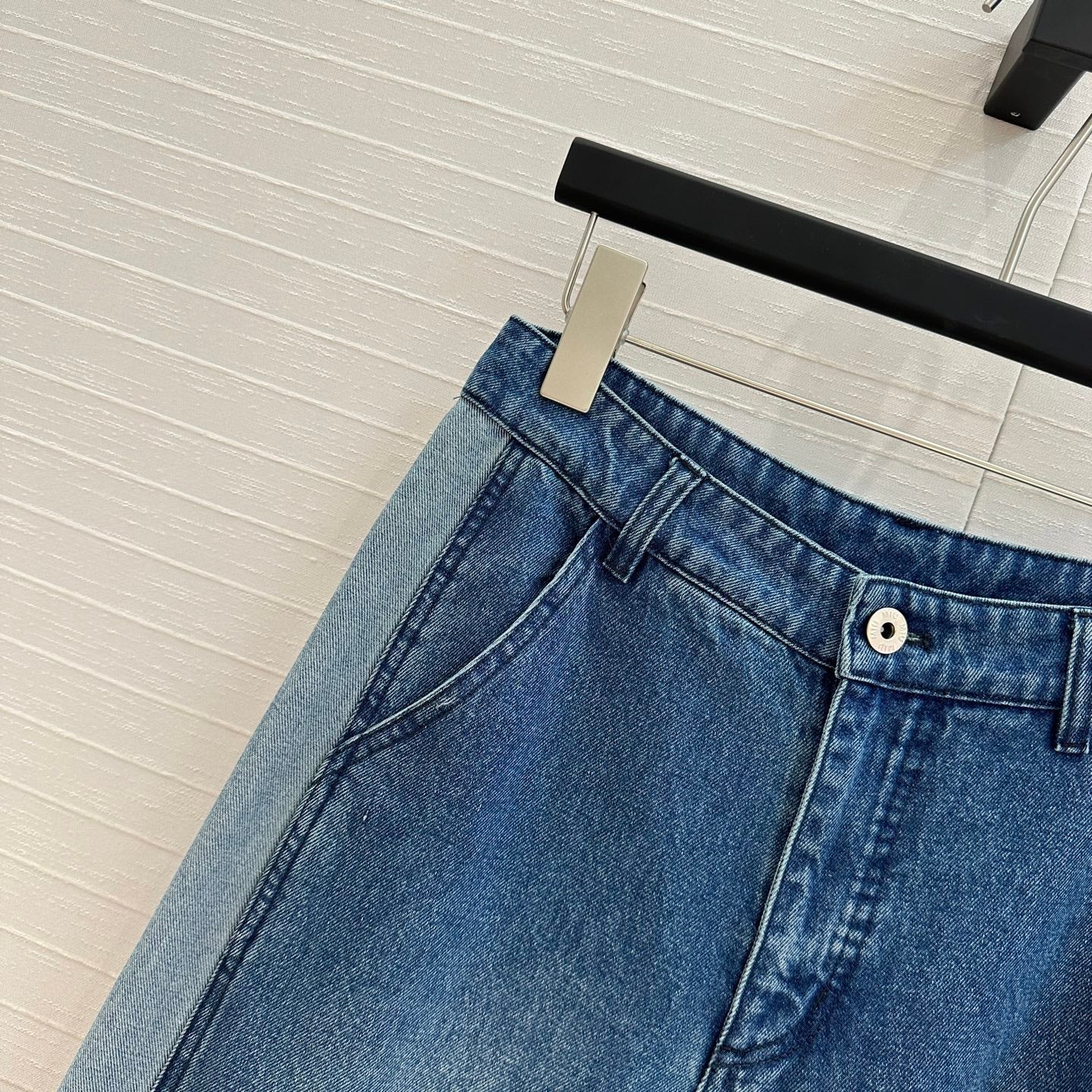 Miu Miu 25 Straight Jeans Blue Cotton