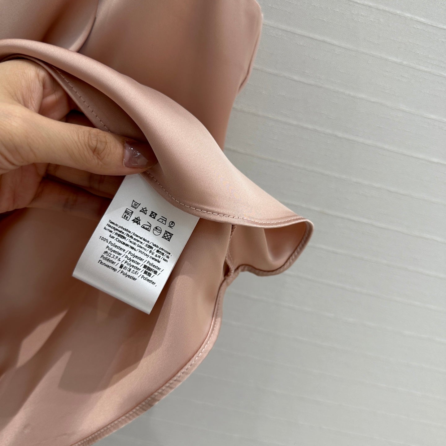 Fendi Long Ribbon Drape Waisted Top Pink Polyester