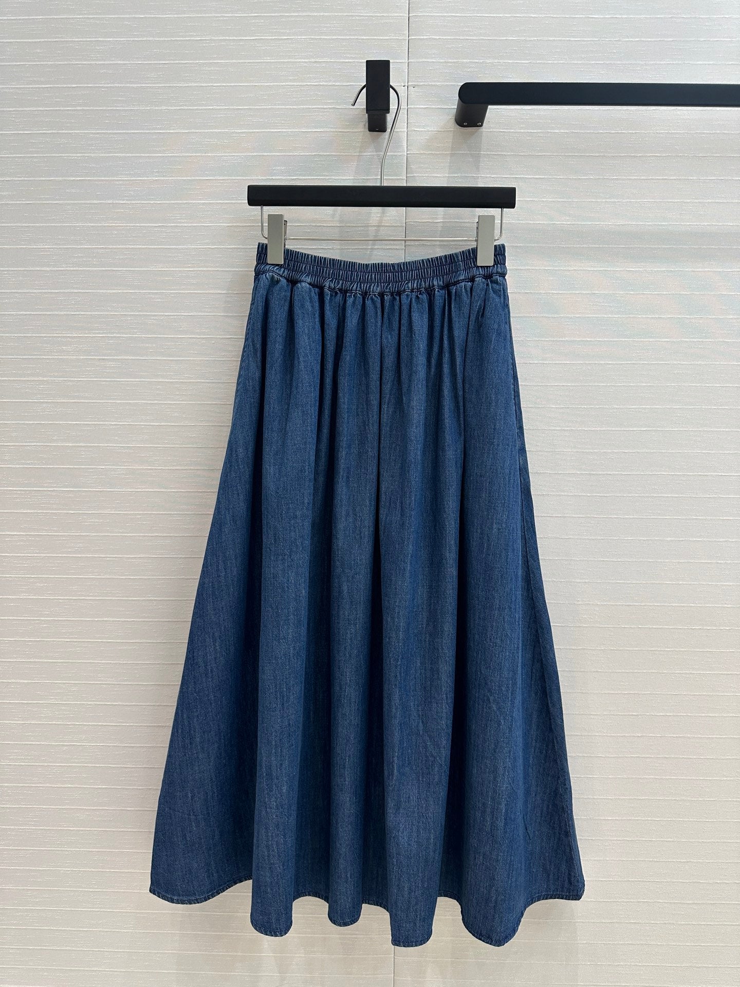 CD 25 Mid-length Skirt Blue Cotton