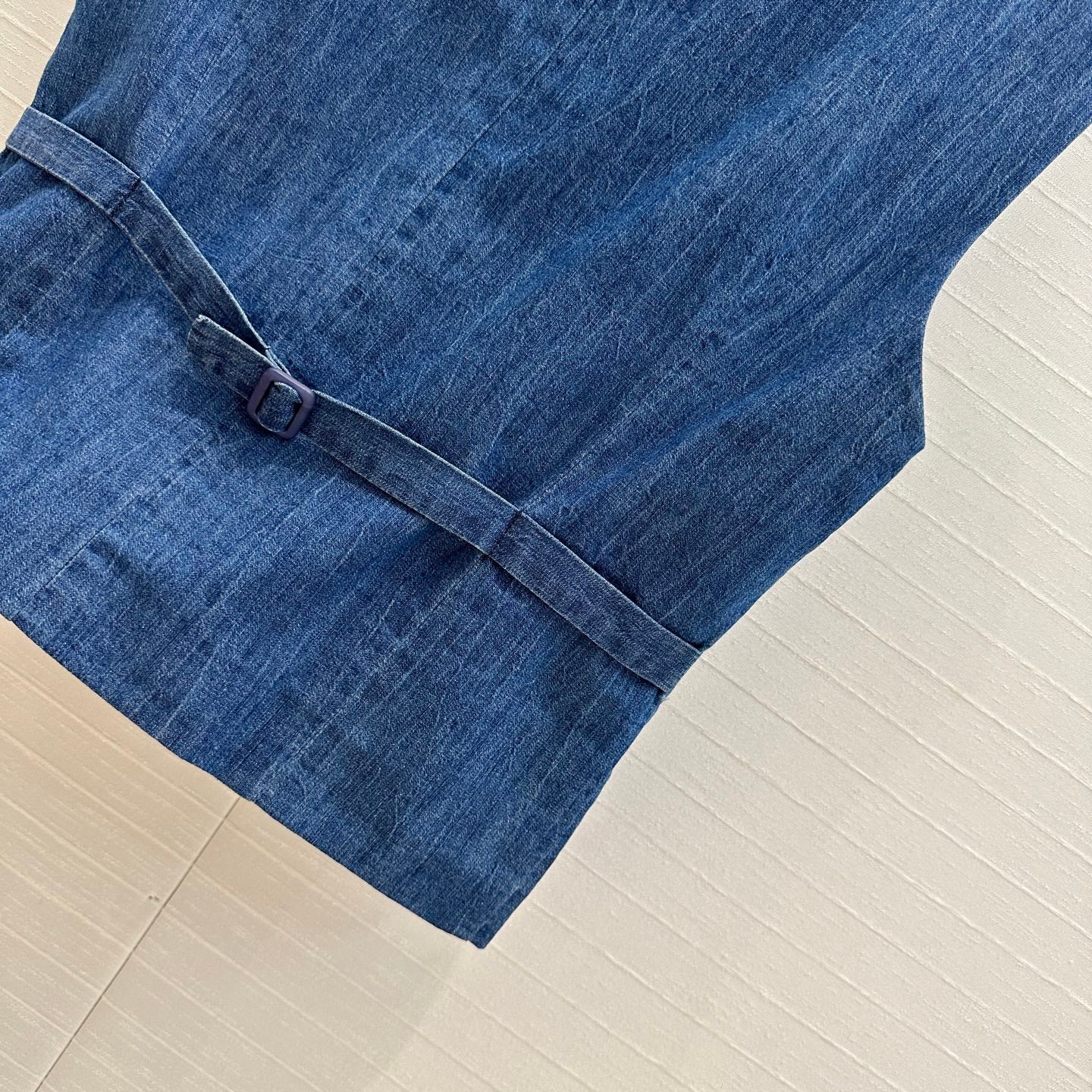 CD 25 Denim Vest Blue Cotton