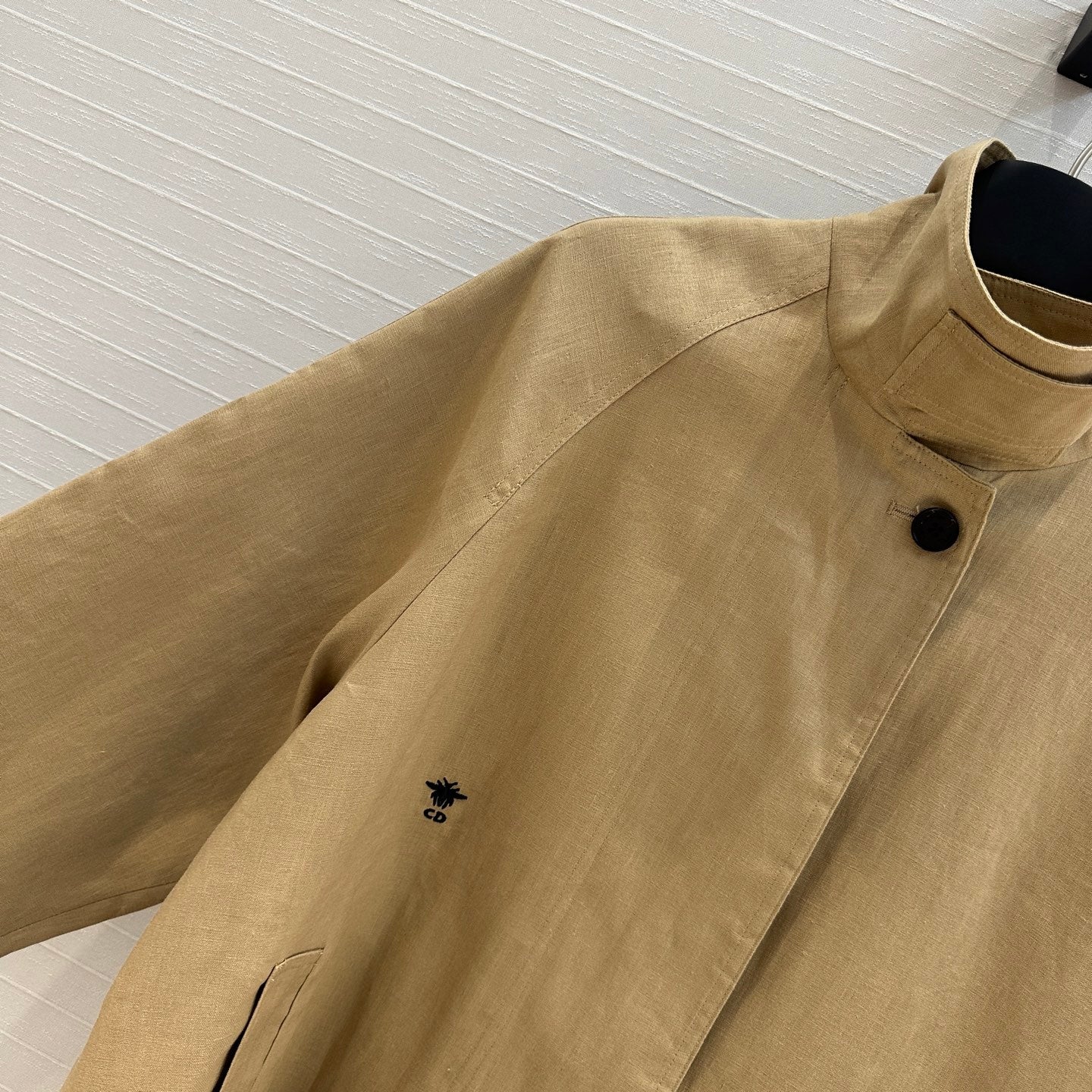 CD 25 Windbreaker Jacket Beige Linen