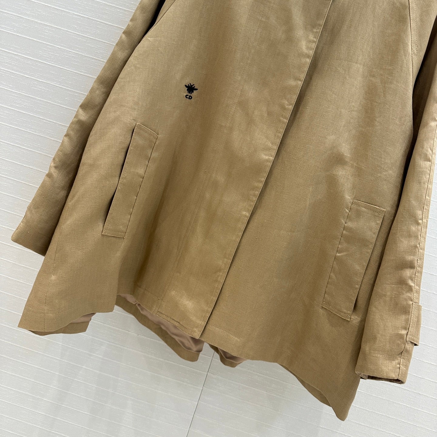 CD 25 Windbreaker Jacket Beige Linen