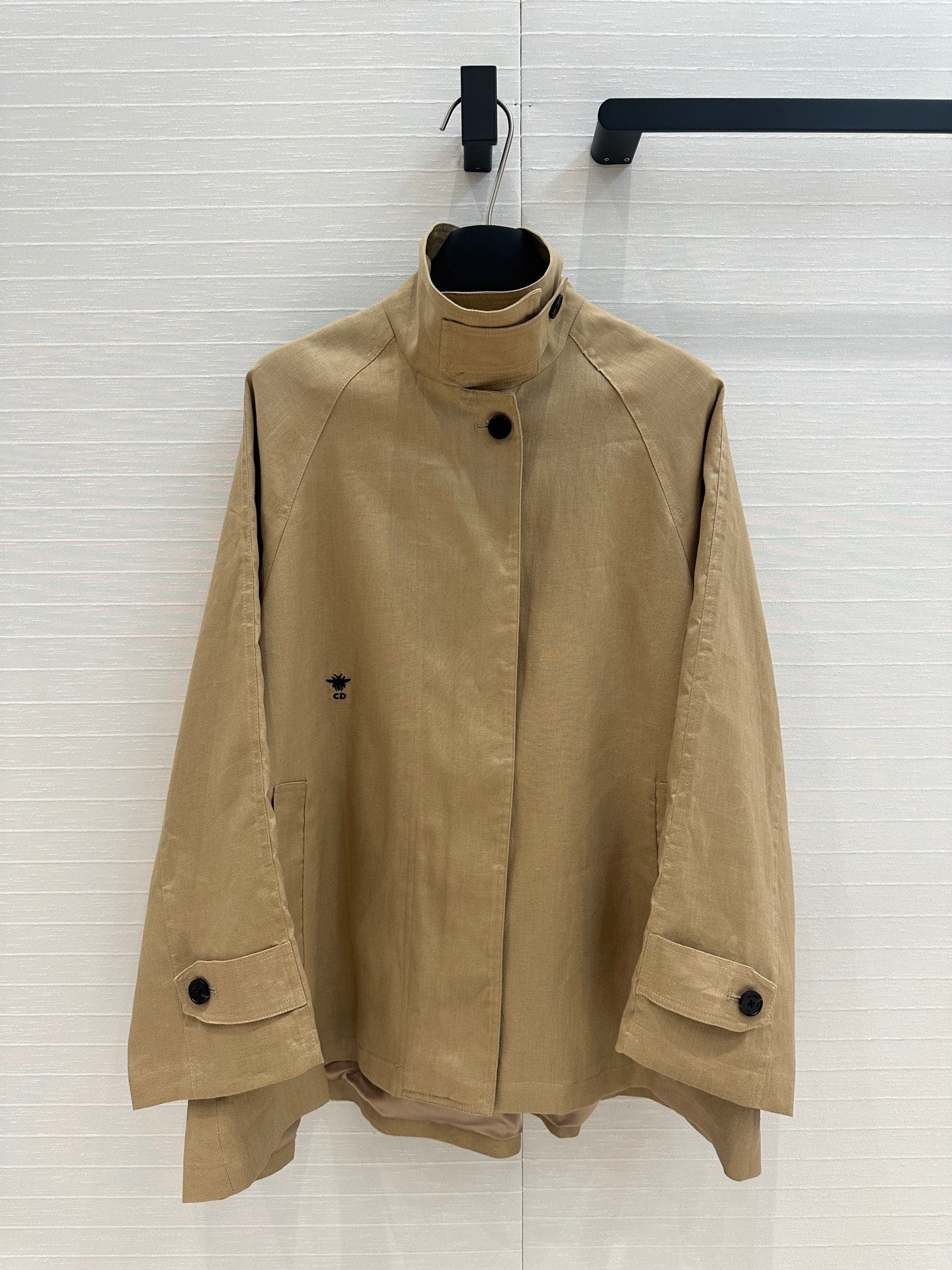 CD 25 Windbreaker Jacket Beige Linen