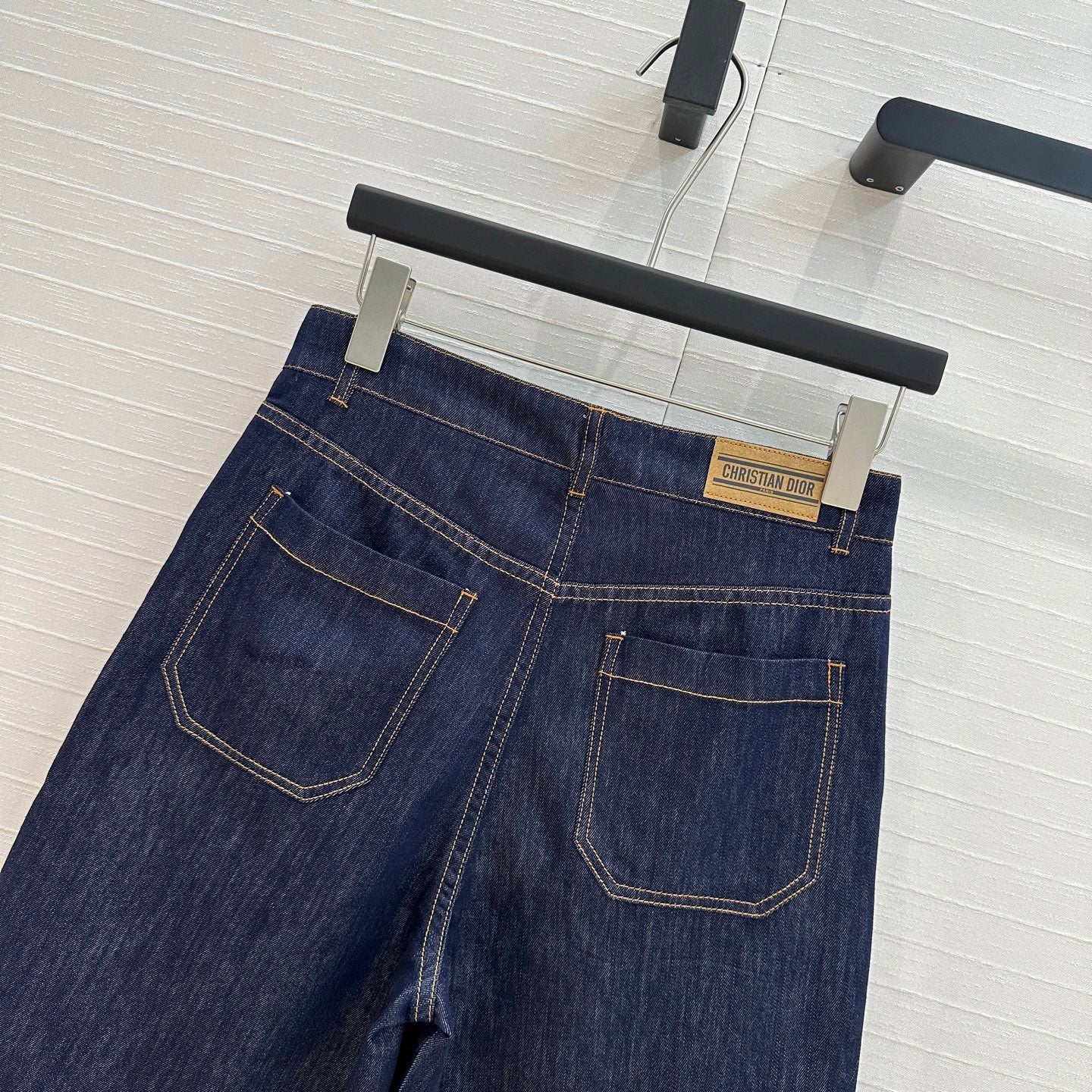 CD 25 Straight-leg Half-length Pants Blue Cotton
