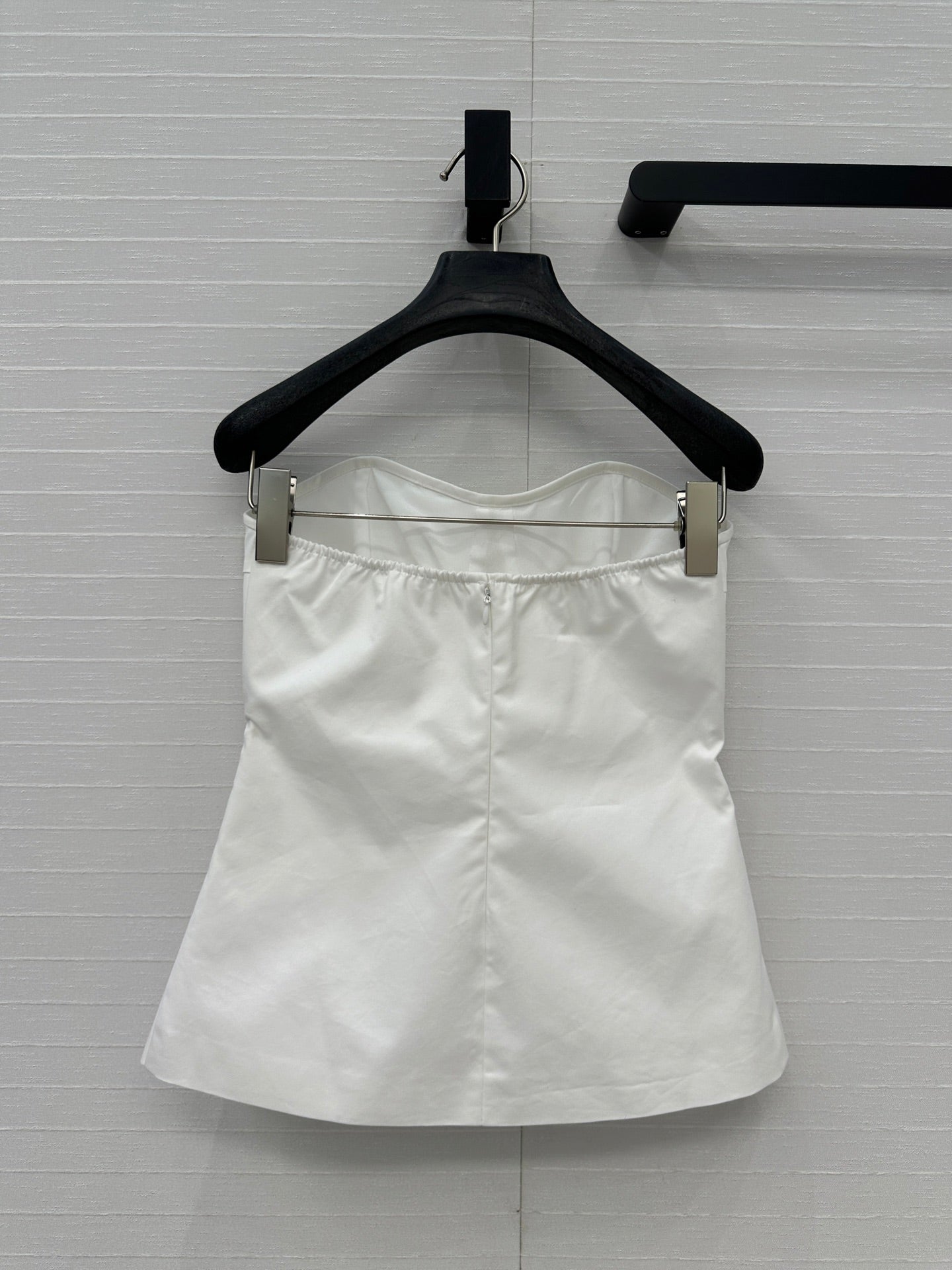 Prada 25 Cat Ear Tube Top Vest White Cotton