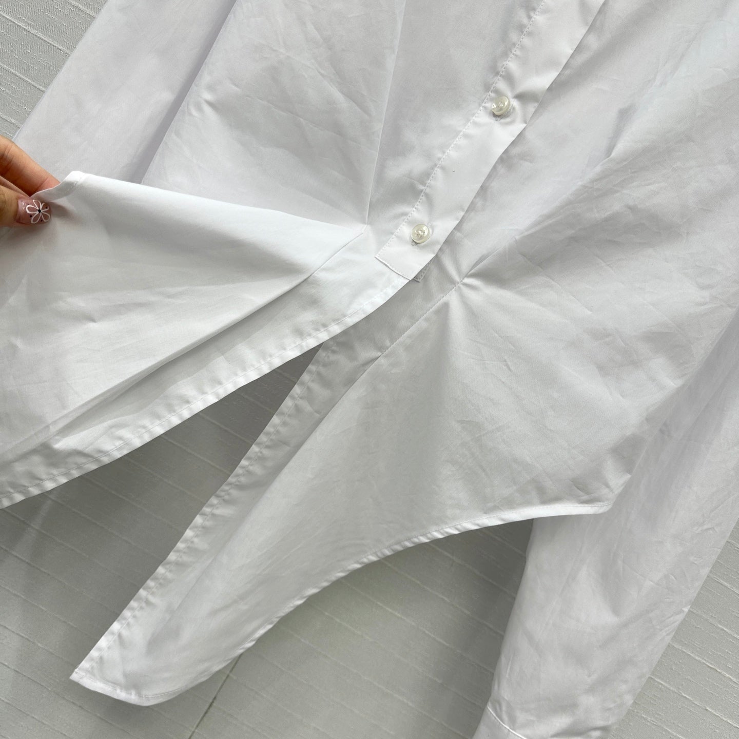 CD 25 Bow Tie Shirt White Cotton