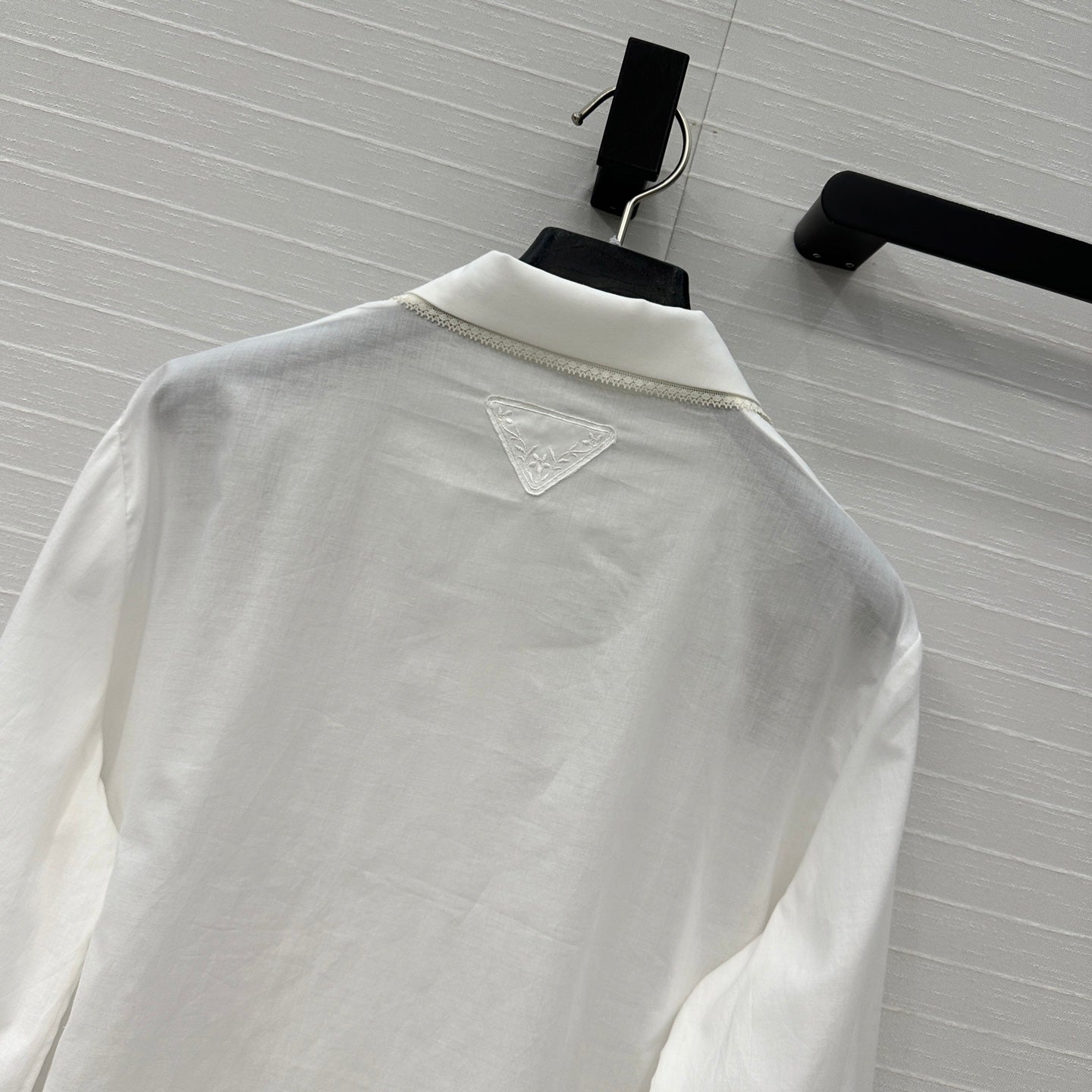 Prada 25 Long Shirt White Cotton