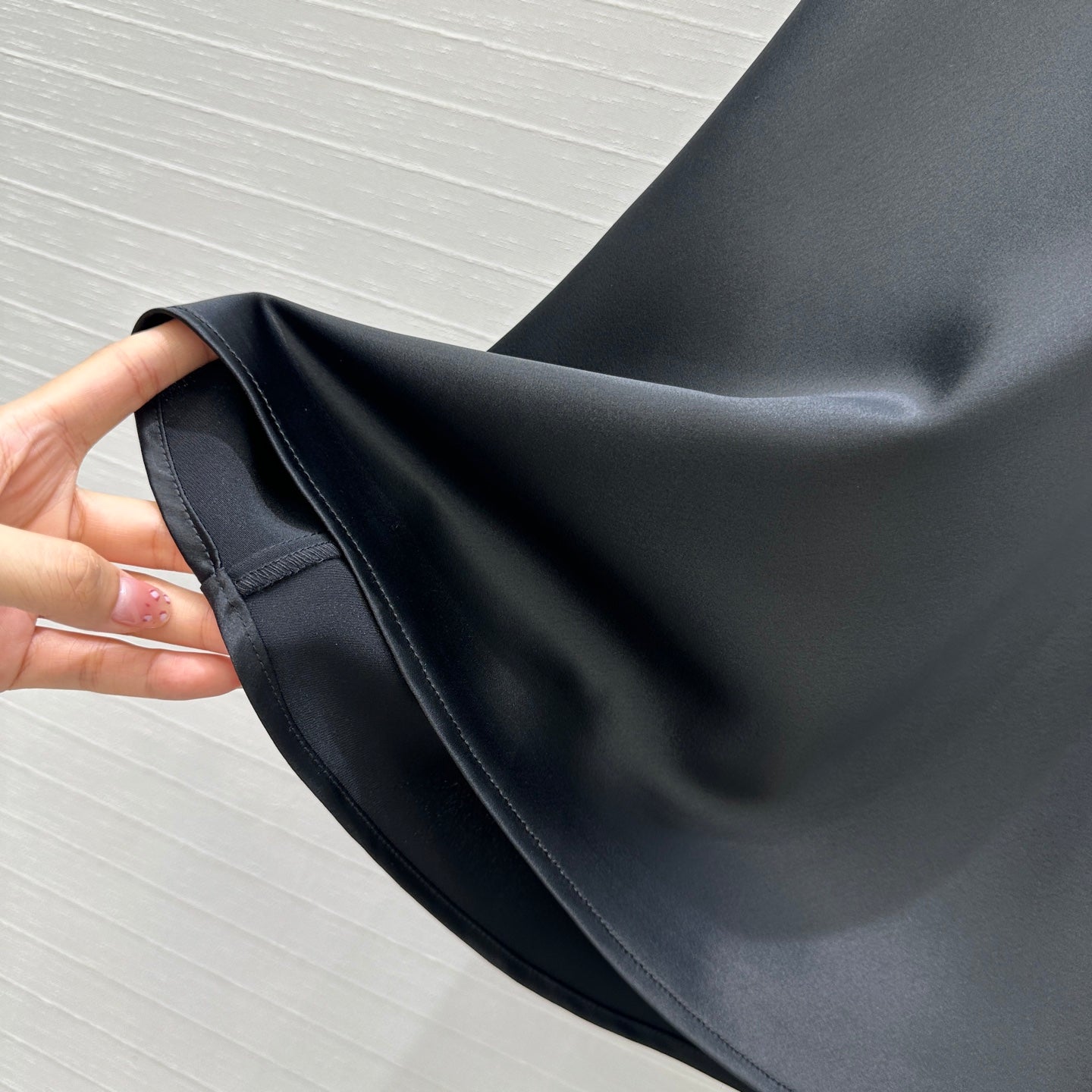 Prada 25 Fishtail Dress Black Acetate Polyester