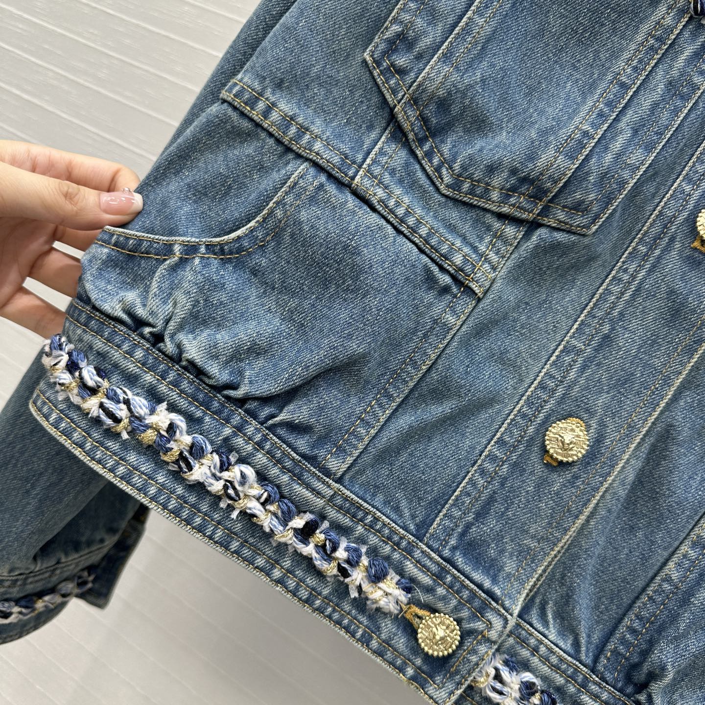 CC 25 Denim Jacket Blue Cotton