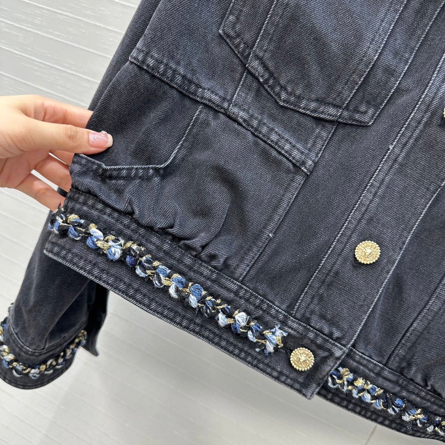 CC 25 Denim Jacket Black Cotton