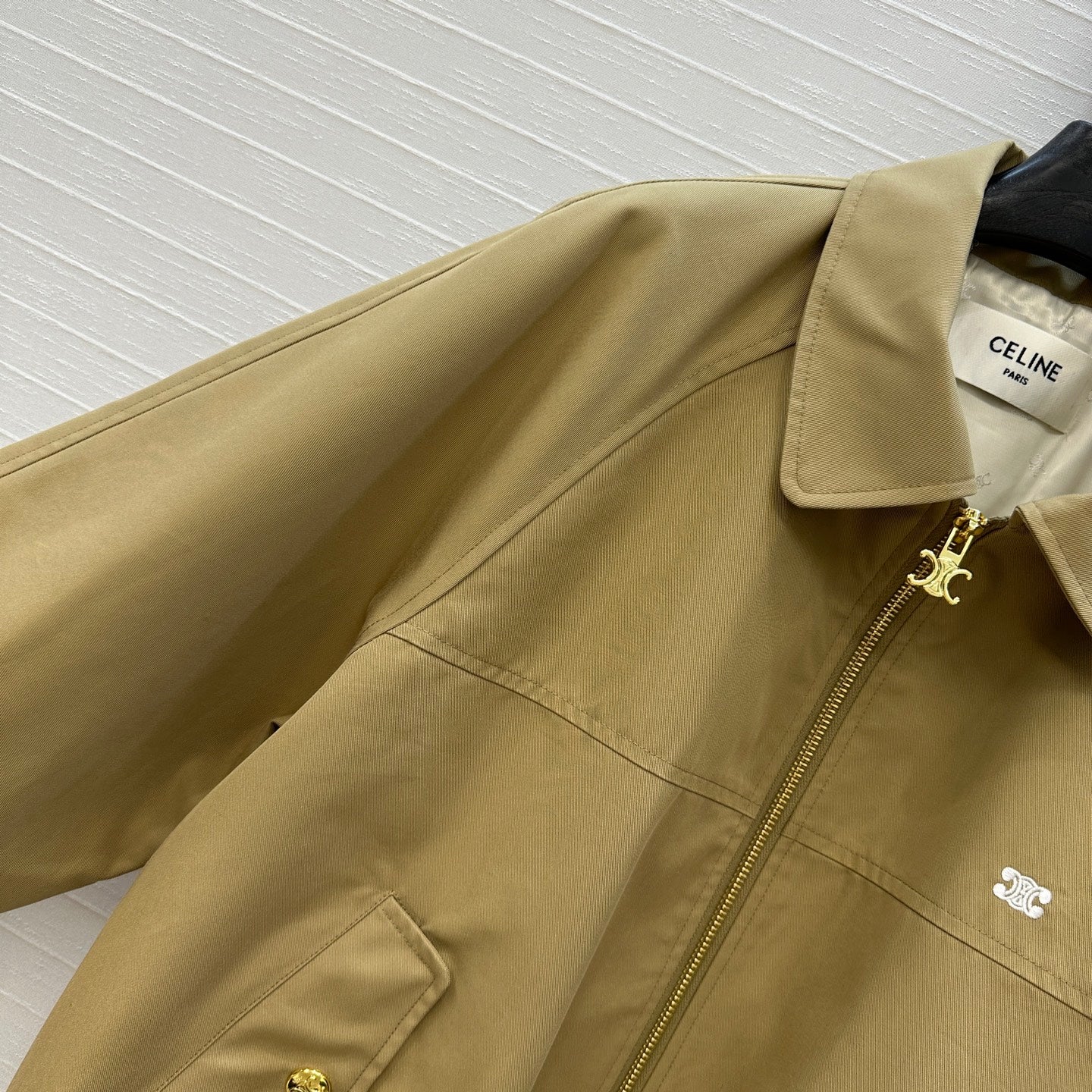 Celine 25 Jacket Khaki Viscose