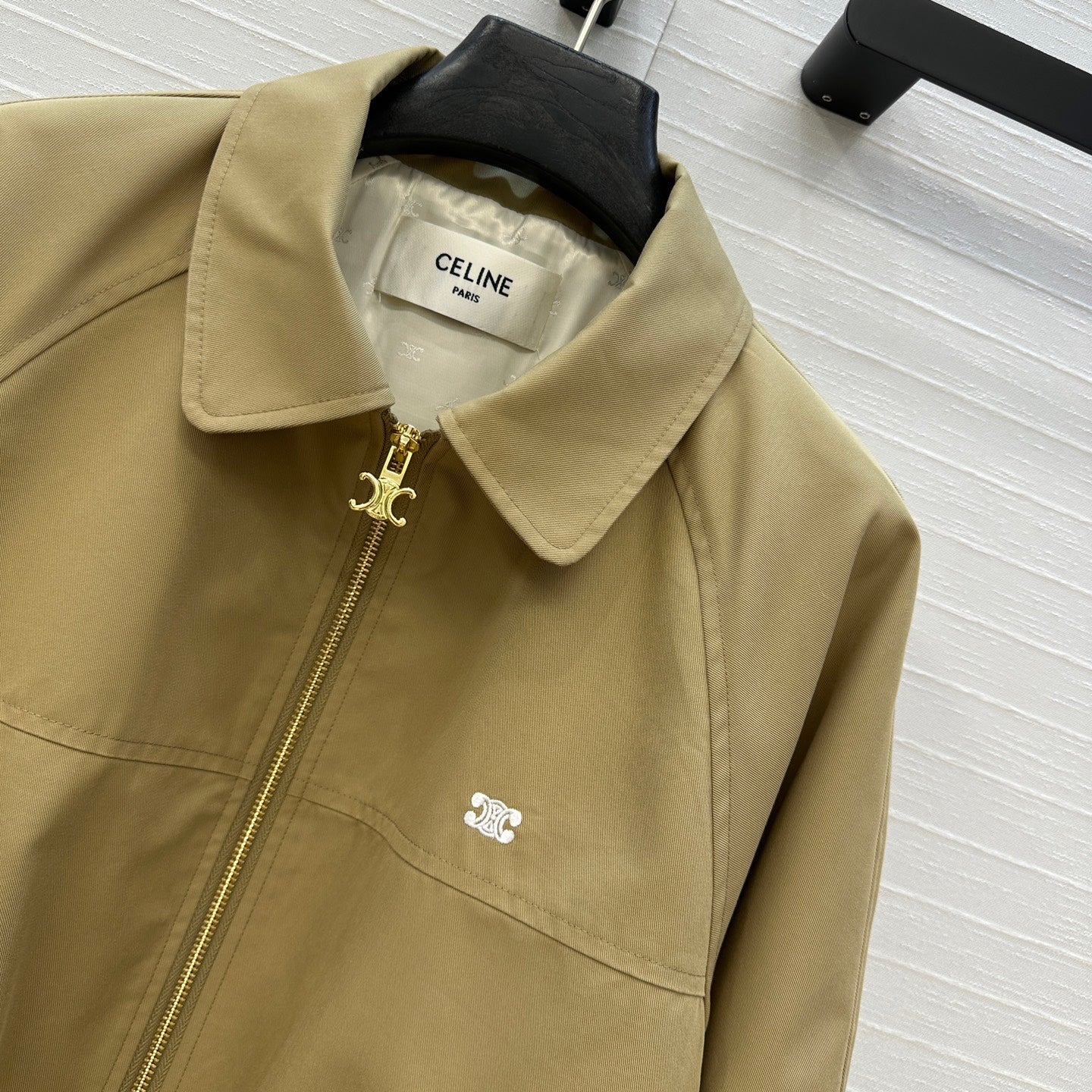 Celine 25 Jacket Khaki Viscose