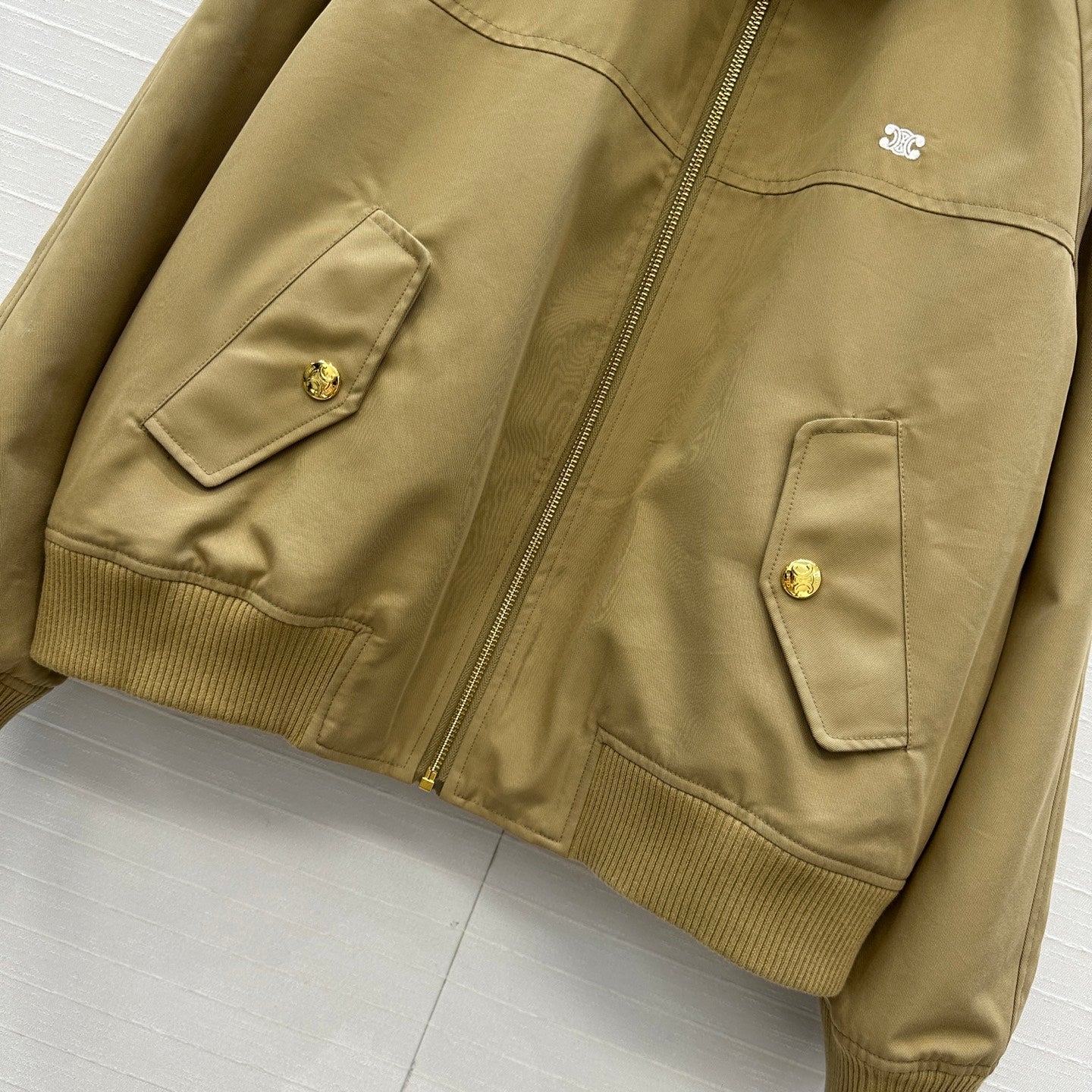 Celine 25 Jacket Khaki Viscose