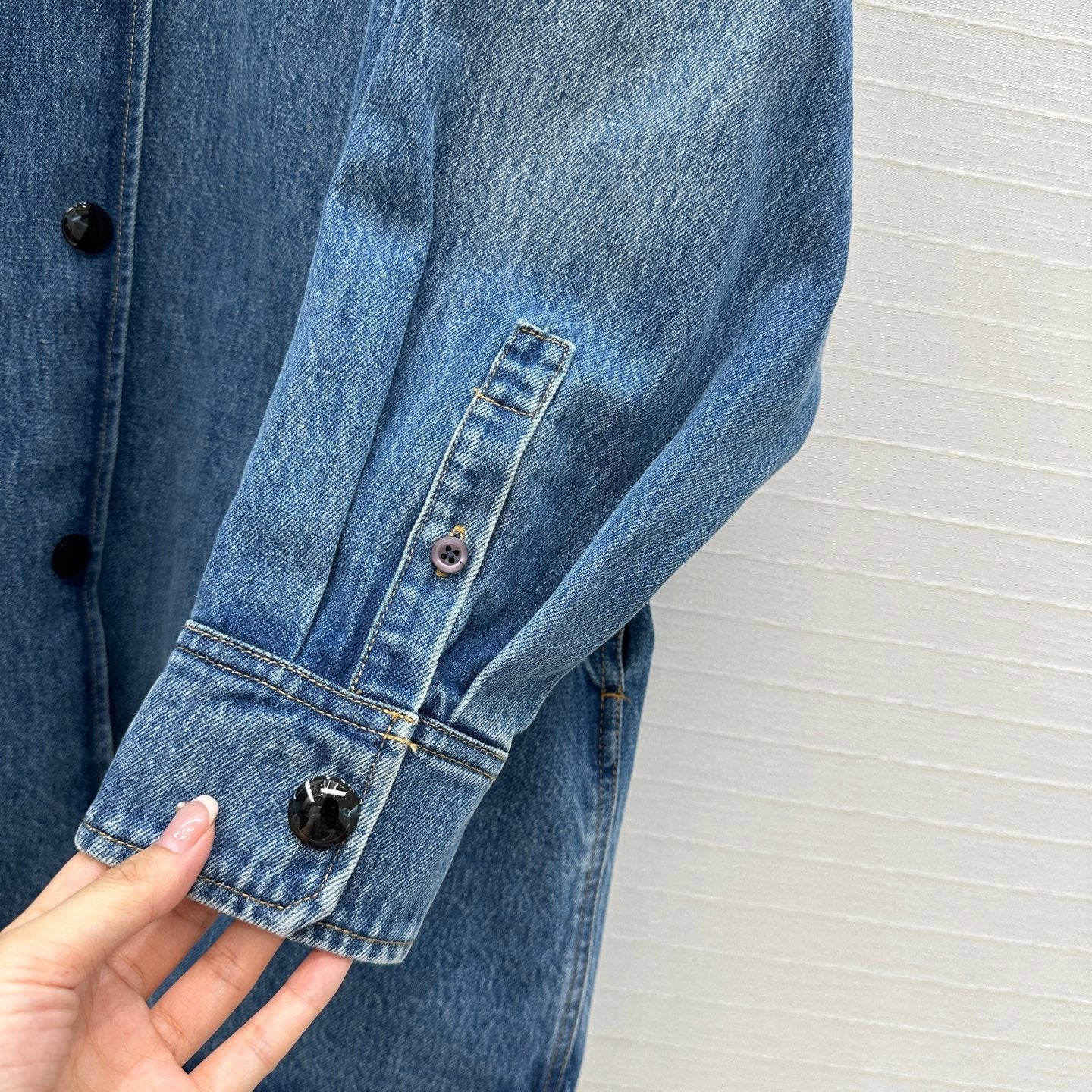 Prada 25 Denim Jacket Dress Blue Cotton
