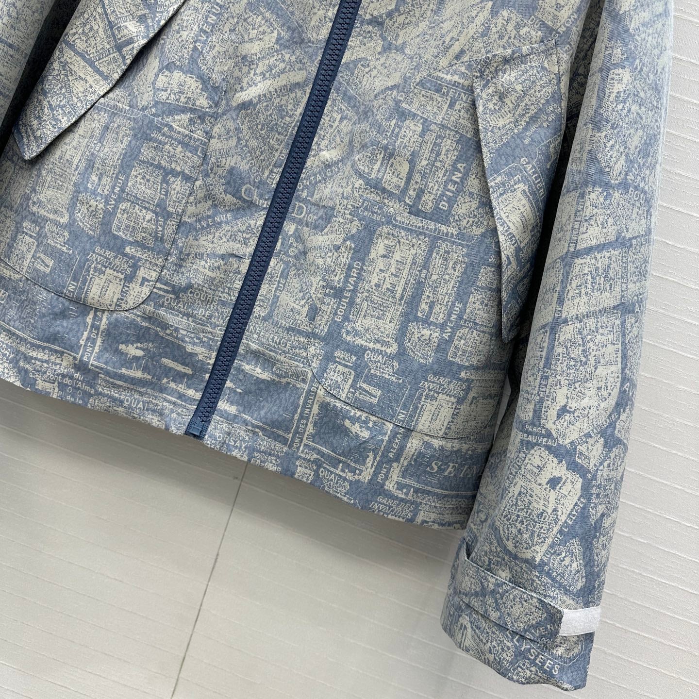 CD 25 hooded Jacket Blue Cotton