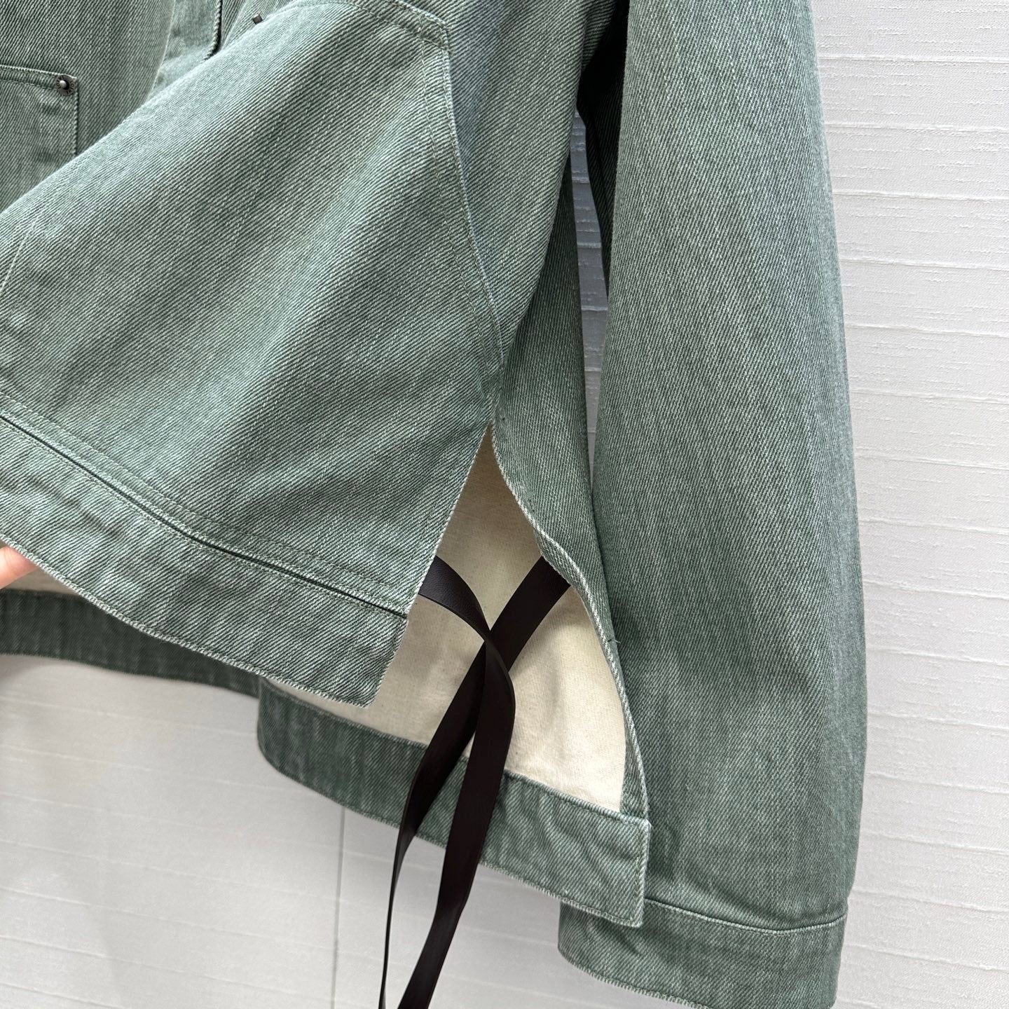 Loewe 25 Jacket Dusky Green Denim