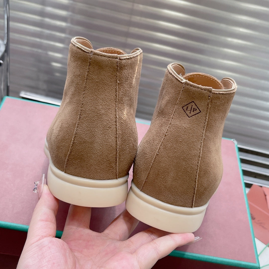 open walk chukka boot brown suede