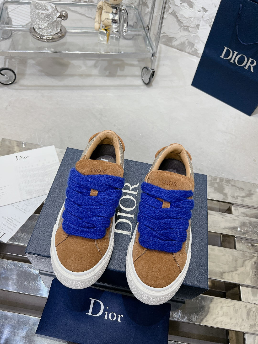 CD B33 Sneaker 30mm In Brown Suede 100656