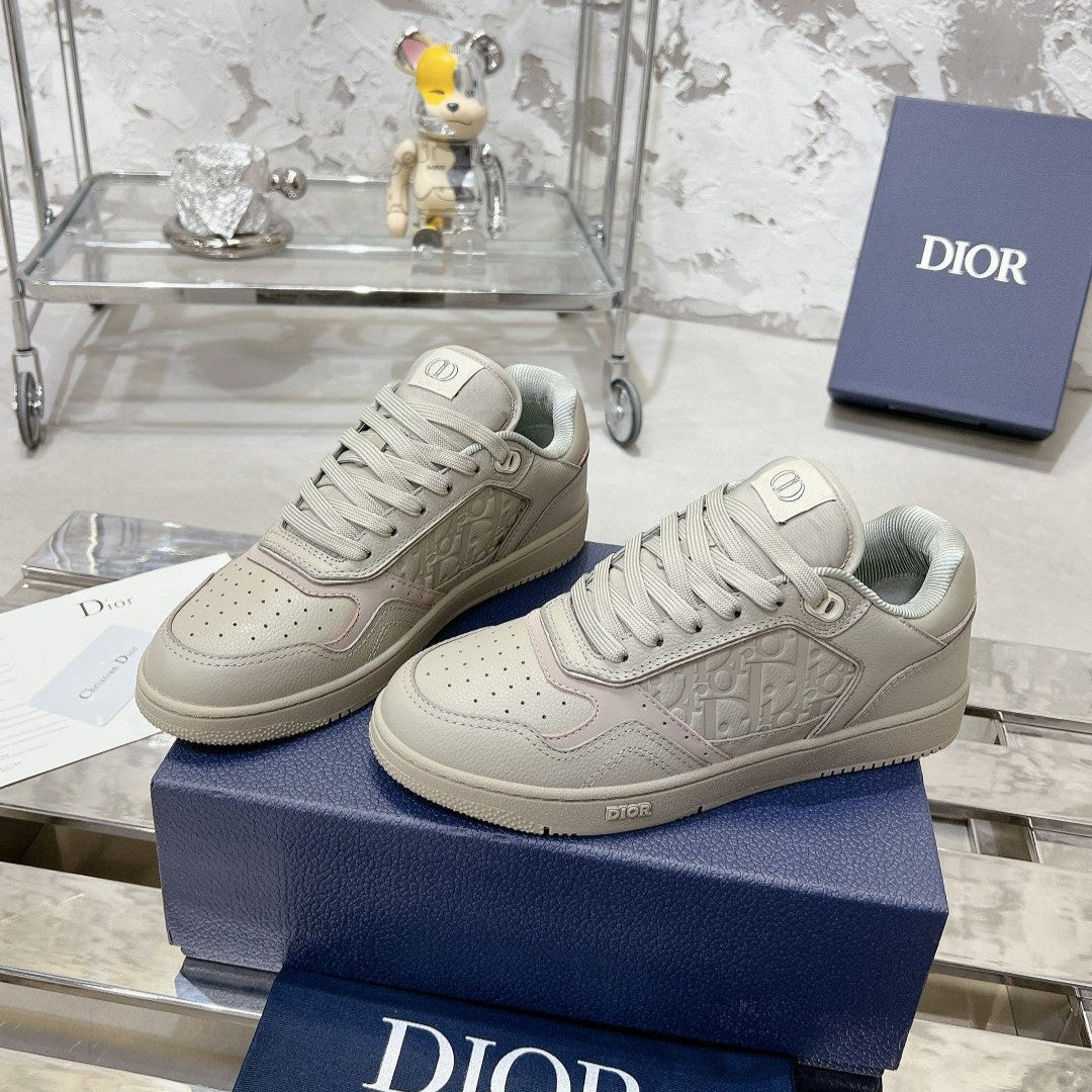 CD B27 Sneaker 30mm In Light Grey Calfskin 100631