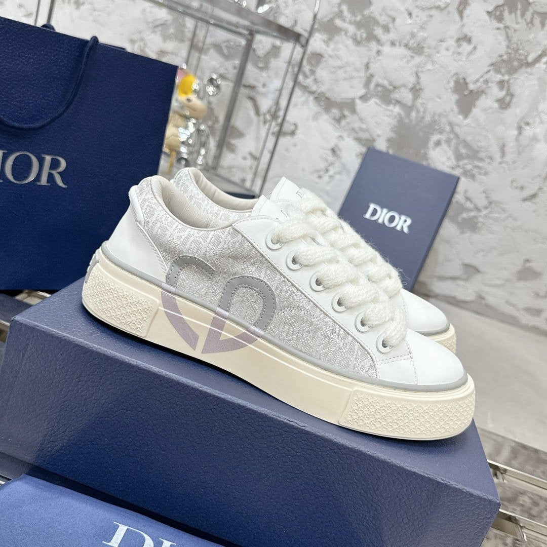 B33 Sneaker 30mm Grey Mix White Monogram Calfskin  103964