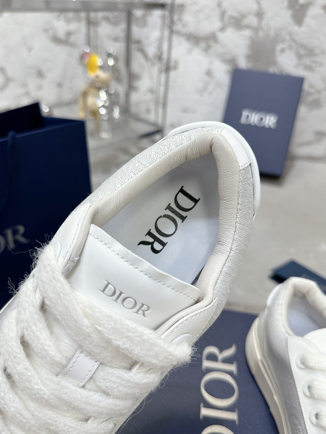 B33 Sneaker 30mm Grey Mix White Monogram Calfskin  103964