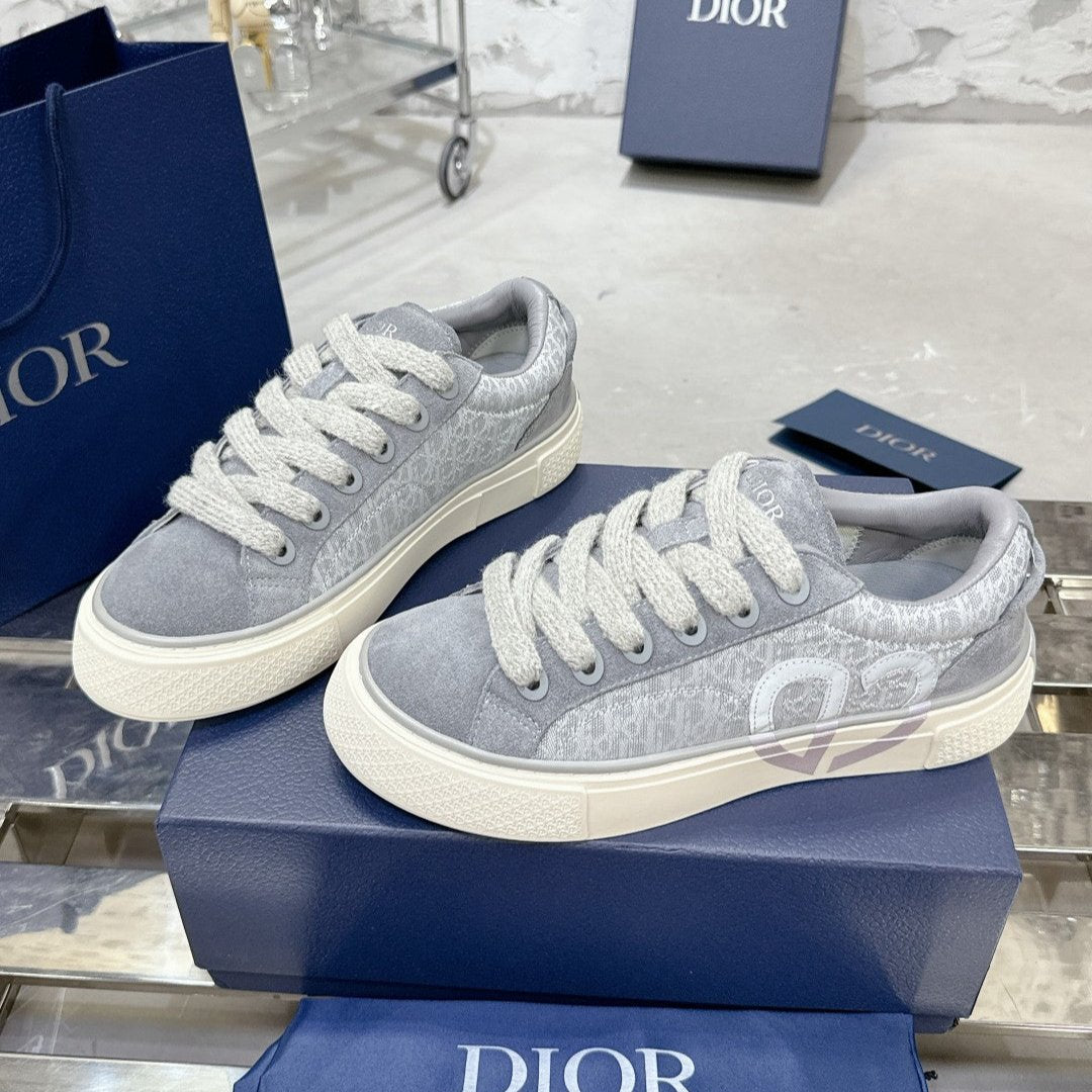 B33 Sneaker 30mm Dark Grey Mix Light Grey Monogram Suede 103966