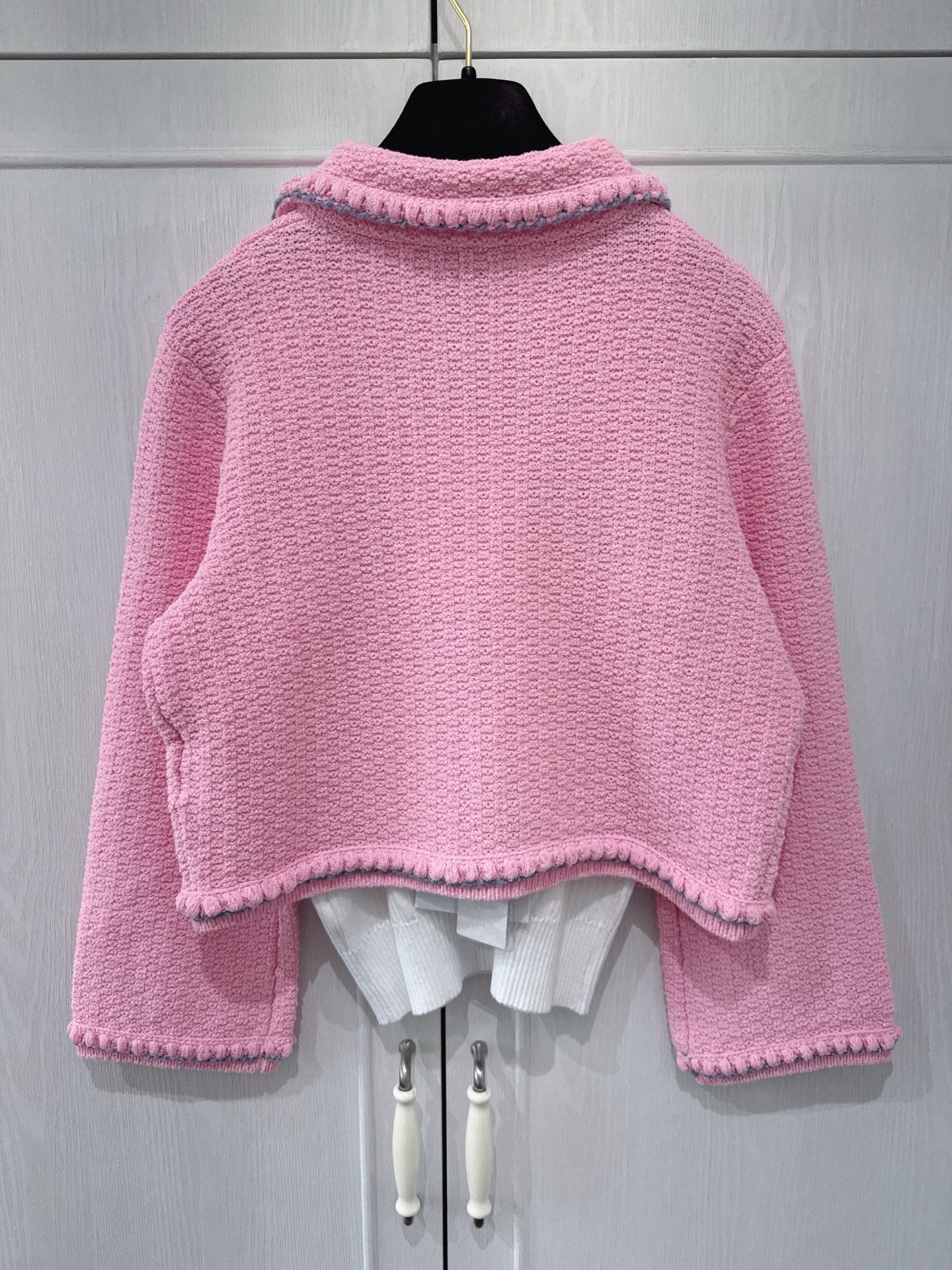 CC 25 Pink Cardigan Jacket  Cotton Silk 226820