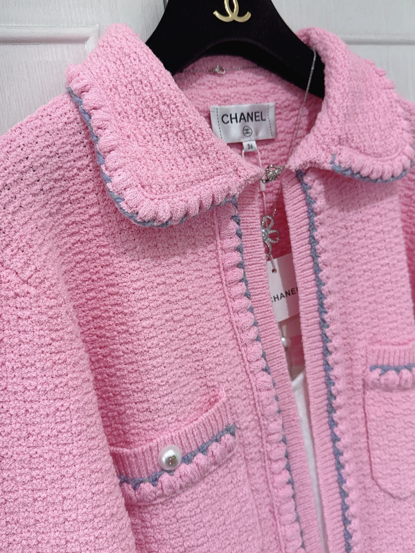 CC 25 Pink Cardigan Jacket  Cotton Silk 226820