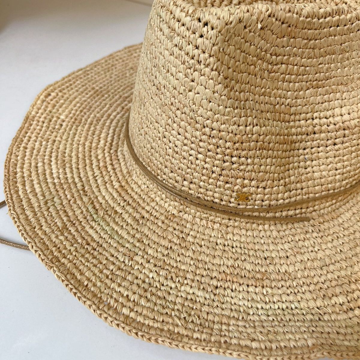 Celine Raffia Crochet Hat 269029