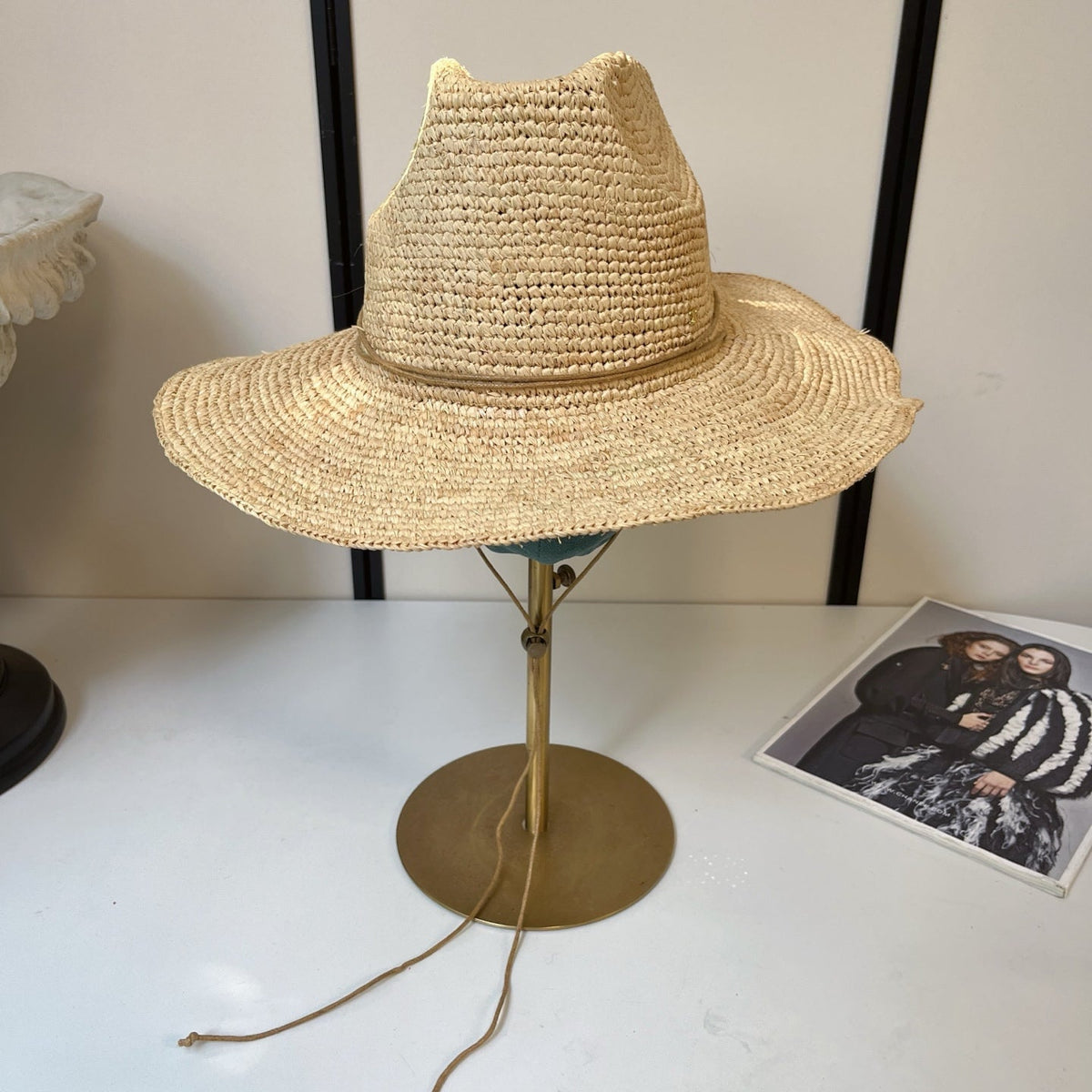 Celine Raffia Crochet Hat 269029