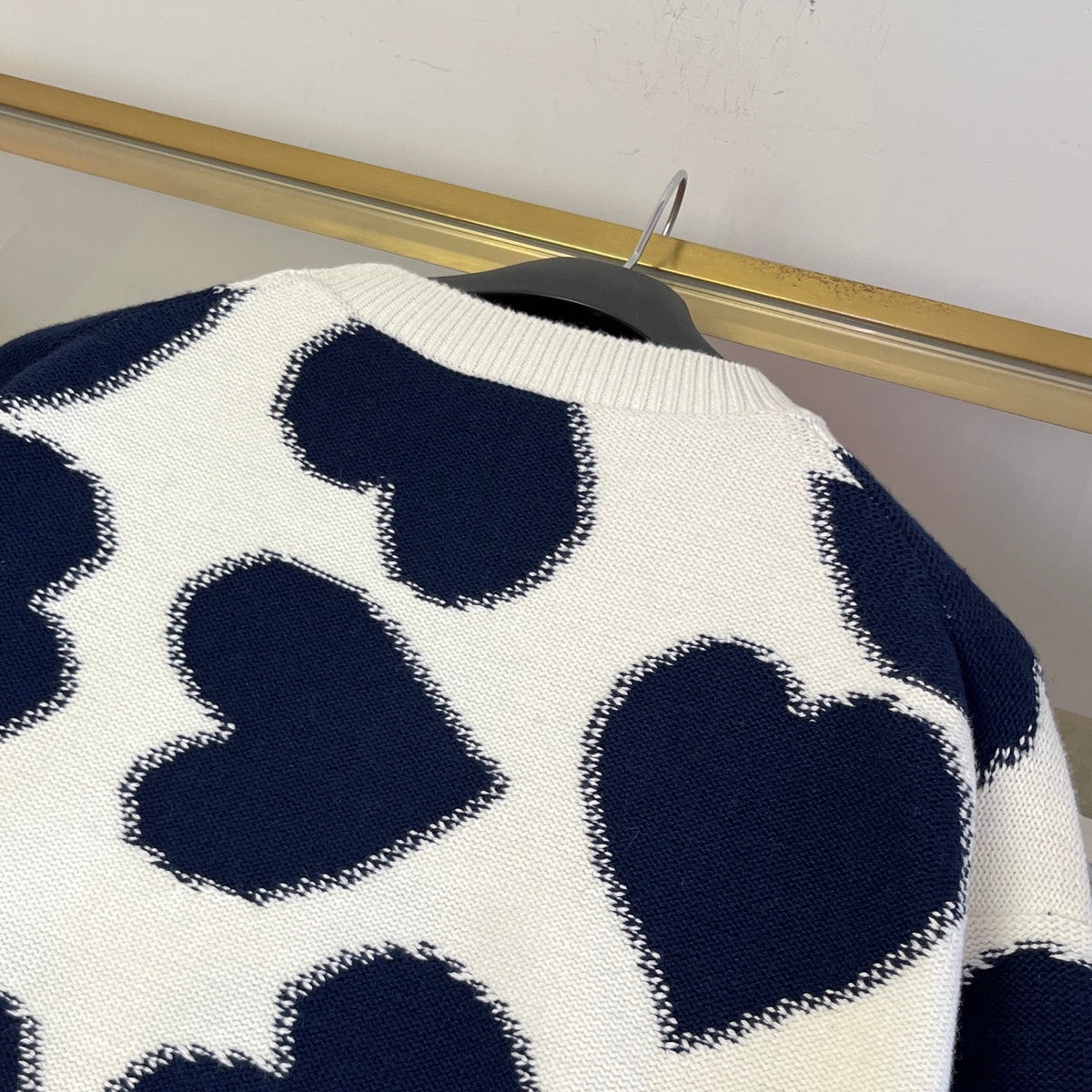 Dior 2026 Heart Sweater White And Blue Wool 431802