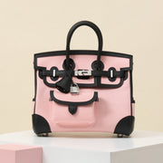 High-end Hermes 2026 Birkin Cargo Bag 25cm Canvas Swift Calfskin