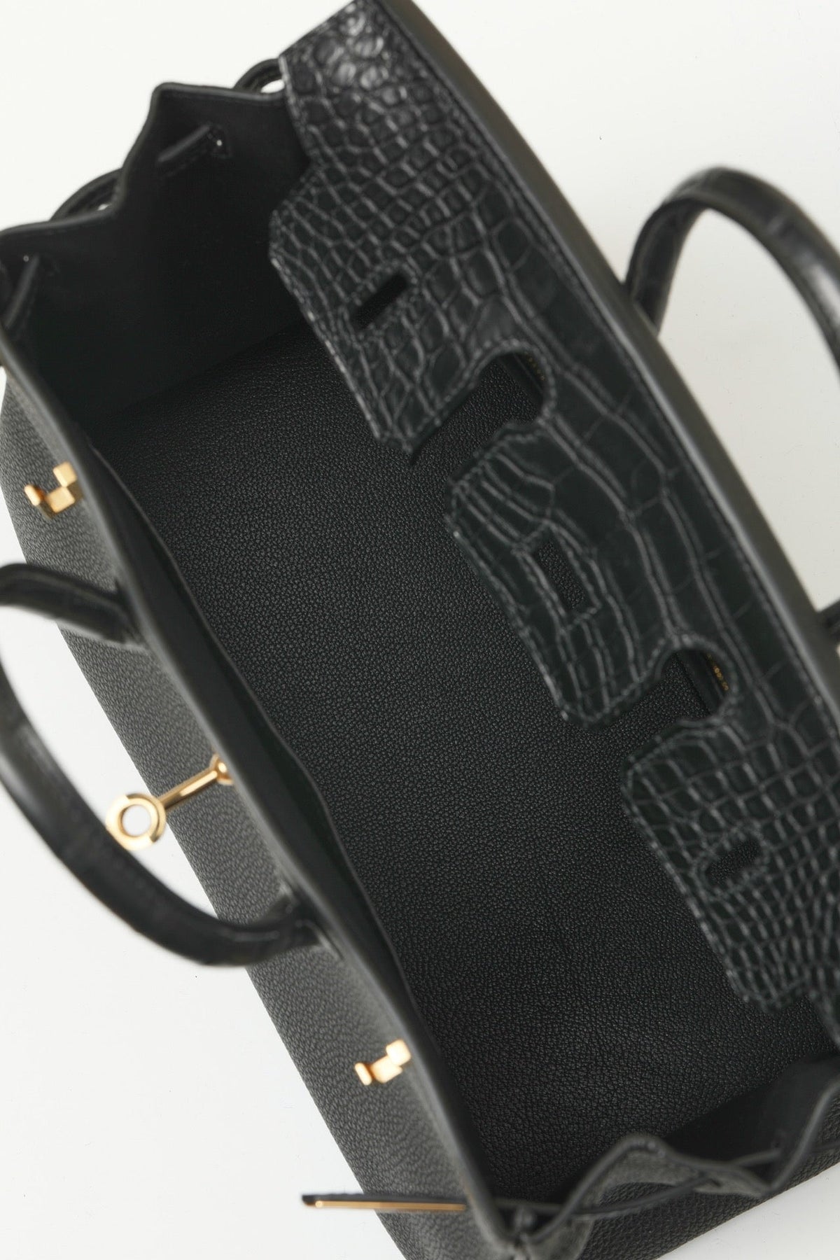 High-end Hermes 2026 Birkin Bag 25cm Togo And Crocodile Leather